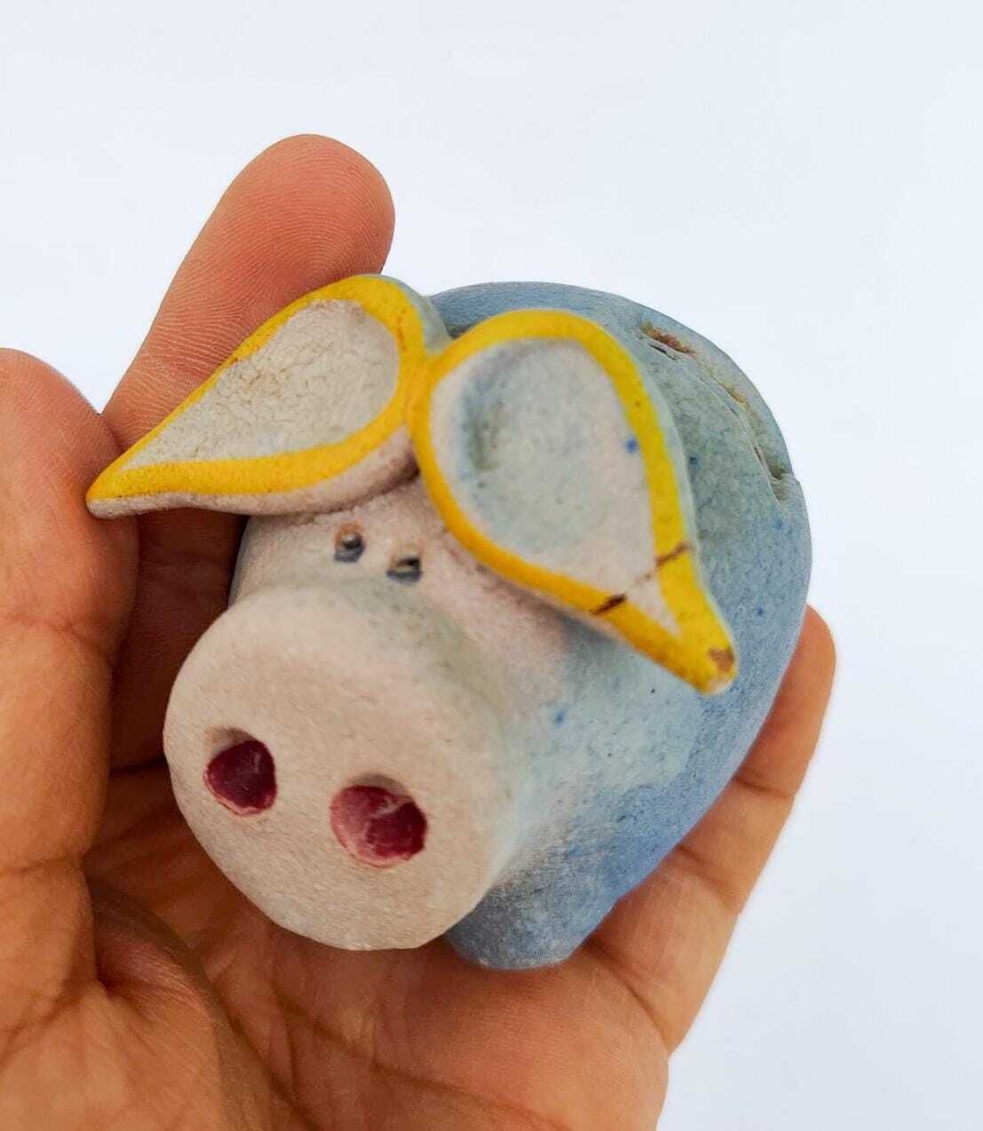 photo for sale Lot de 3 figurines en céramique Gli Etruschi représentant des cochons, par Ivo De Santis, ère Bitossi vintage