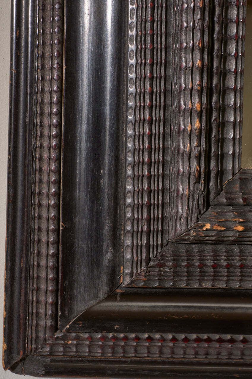 Very Large 19th Century Italian Ebonised And Faux Tortoiseshell Mirror   No3 photo 1950.0