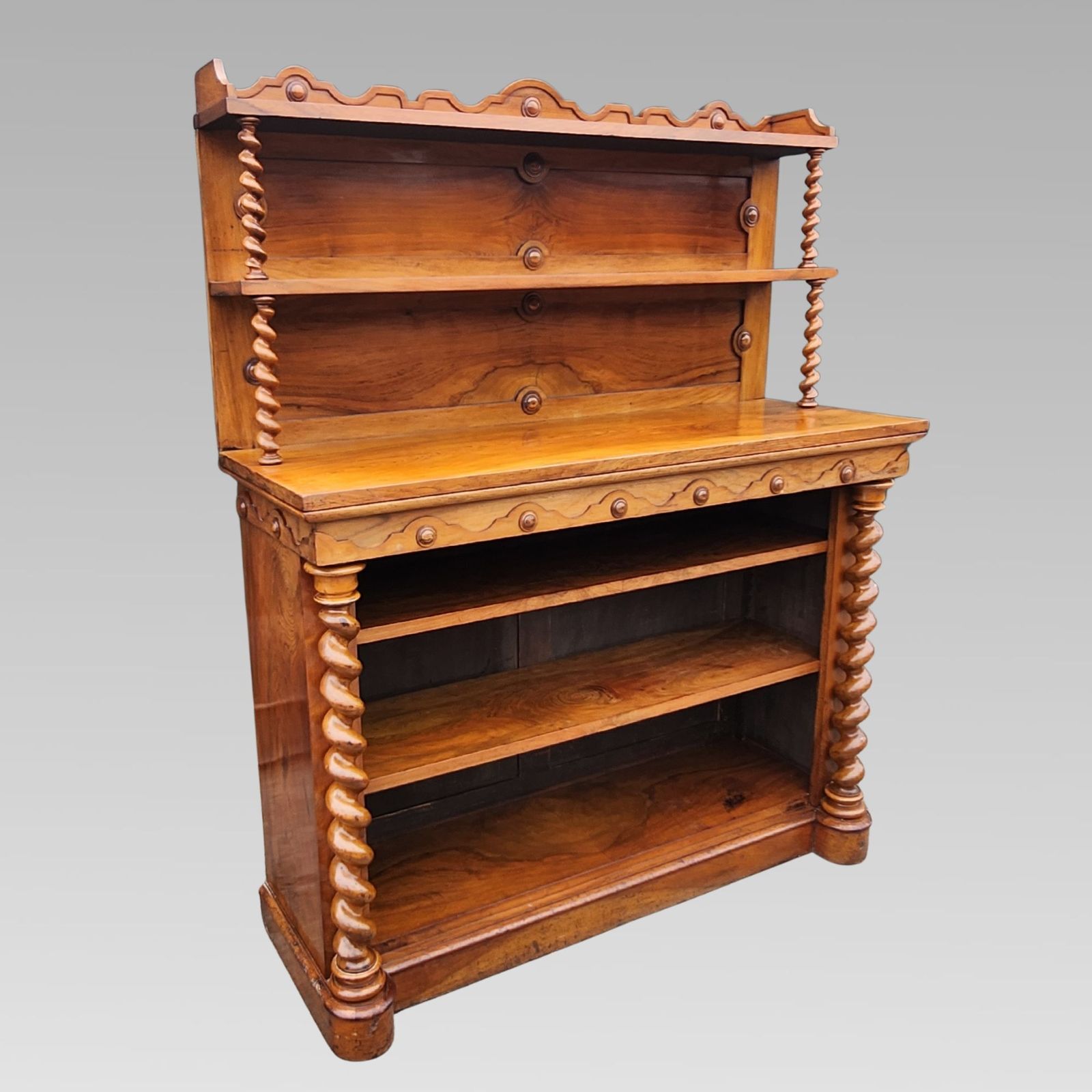 Rare Fabulous Victorian Walnut Buffet Sideboard Dresser Bookcase C1880