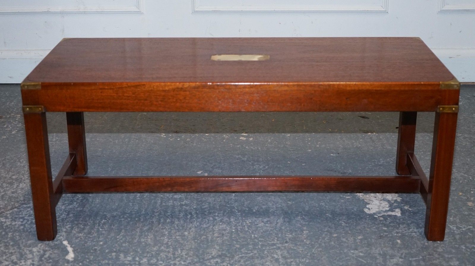 Furniture Restored Vintage Harrods London Reh Kennedy Military Campaign Coffee Table photo
