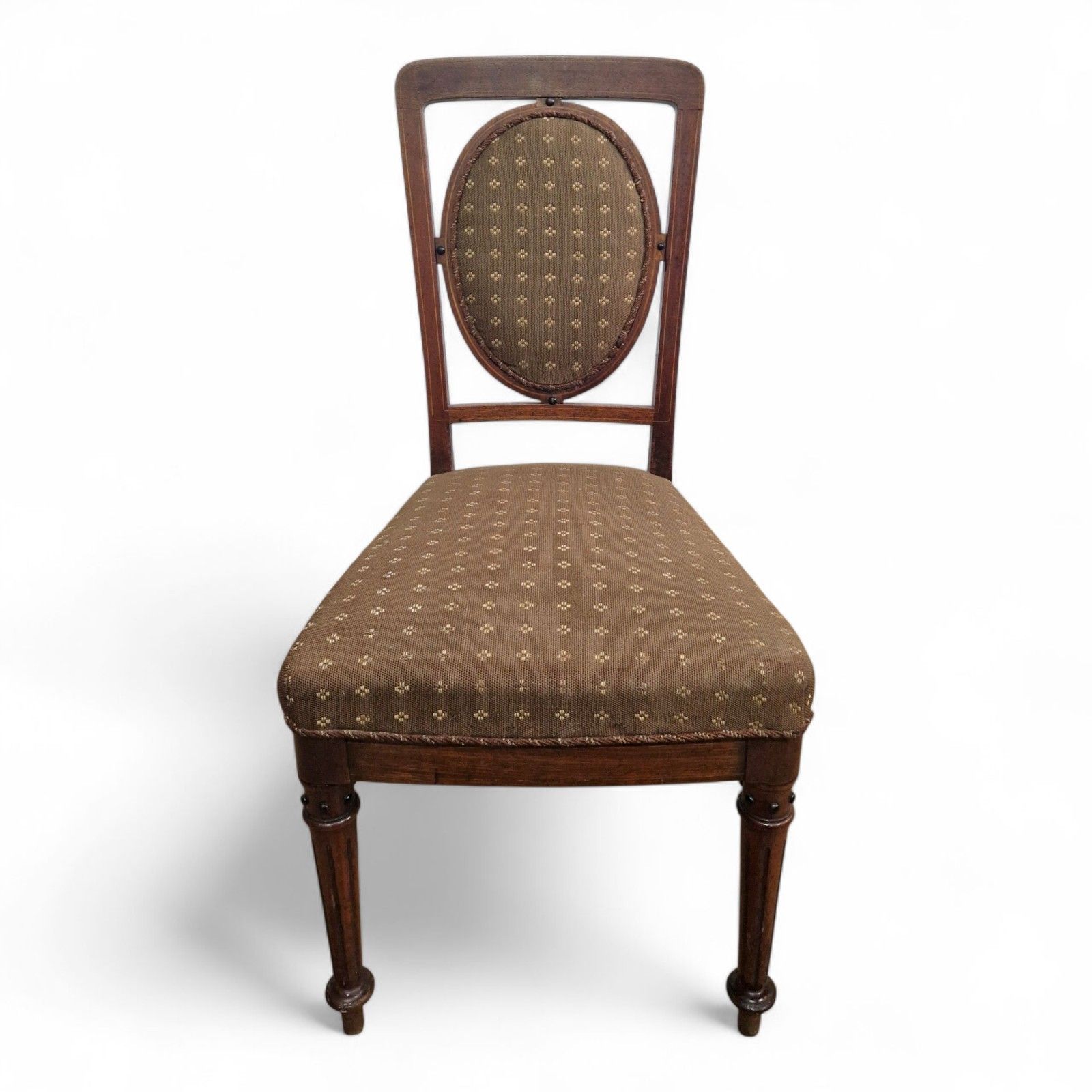 Victorian Aesthetic Movement Mahogany Hall Chair Bedroom Occasional Chair photo for sale