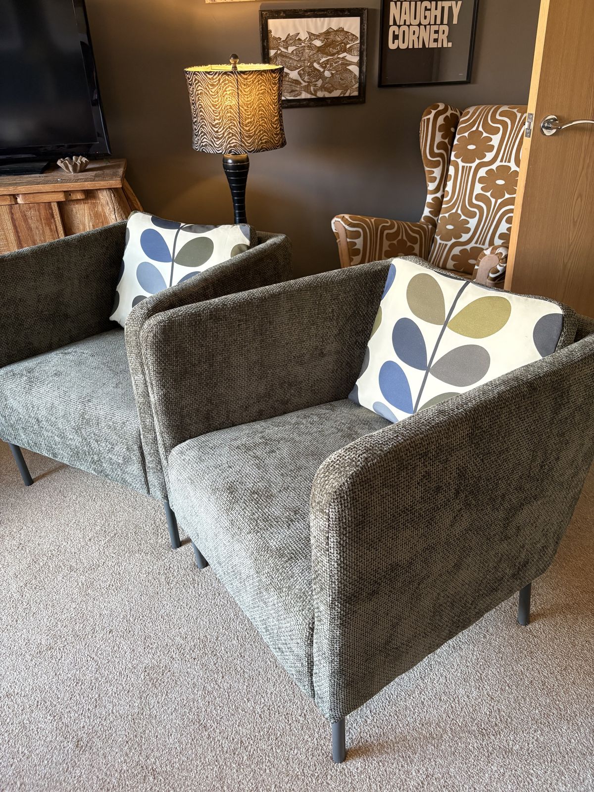 Newly Reupholstered Scandi Armchair photo furniture