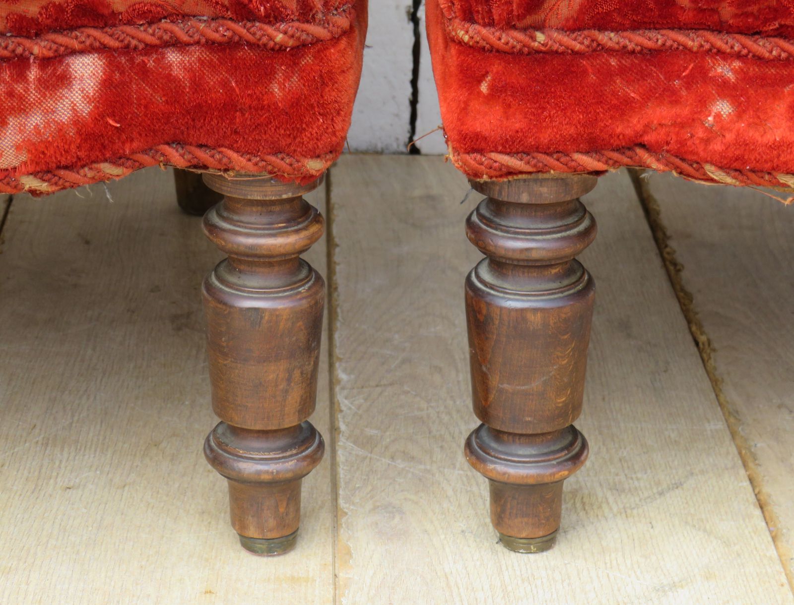 Pair Of Antique Napoleon III Slipper Chairs photo Furniture