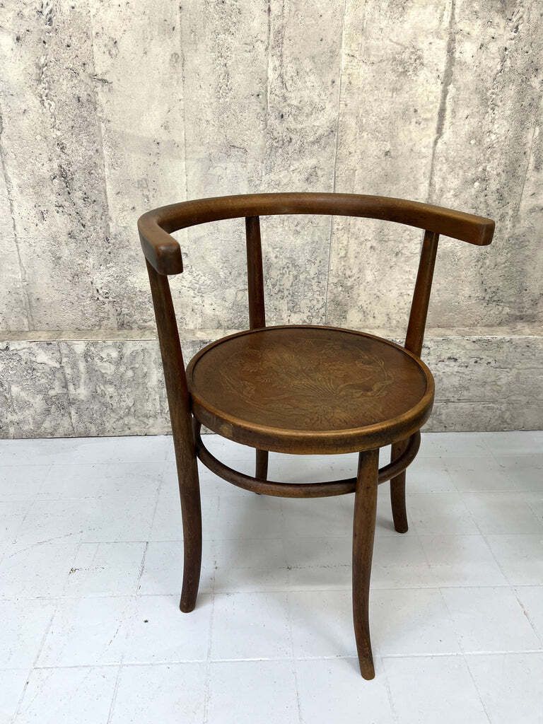 Individual Wishbone Style Bentwood Bistro Chair. photo furniture