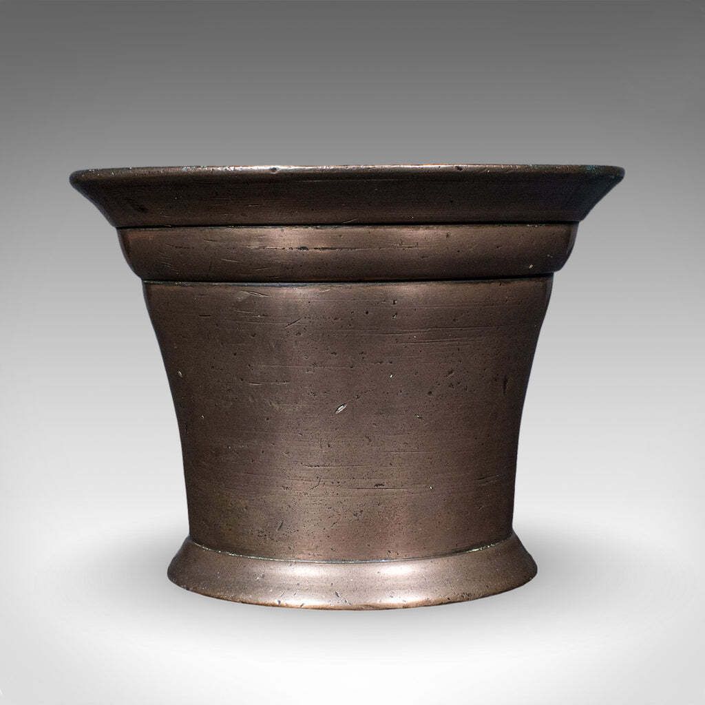 Antique Chemist's Counter Mortar & Pestle, English, Bronze, Apothecary, Georgian. photo 403.0
