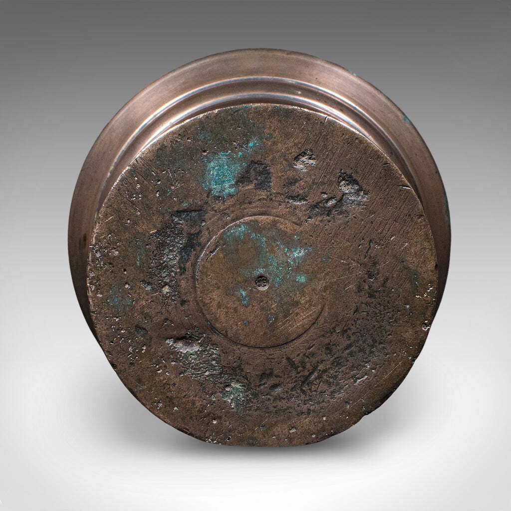 photo furniture Antique Chemist's Counter Mortar & Pestle, English, Bronze, Apothecary, Georgian.