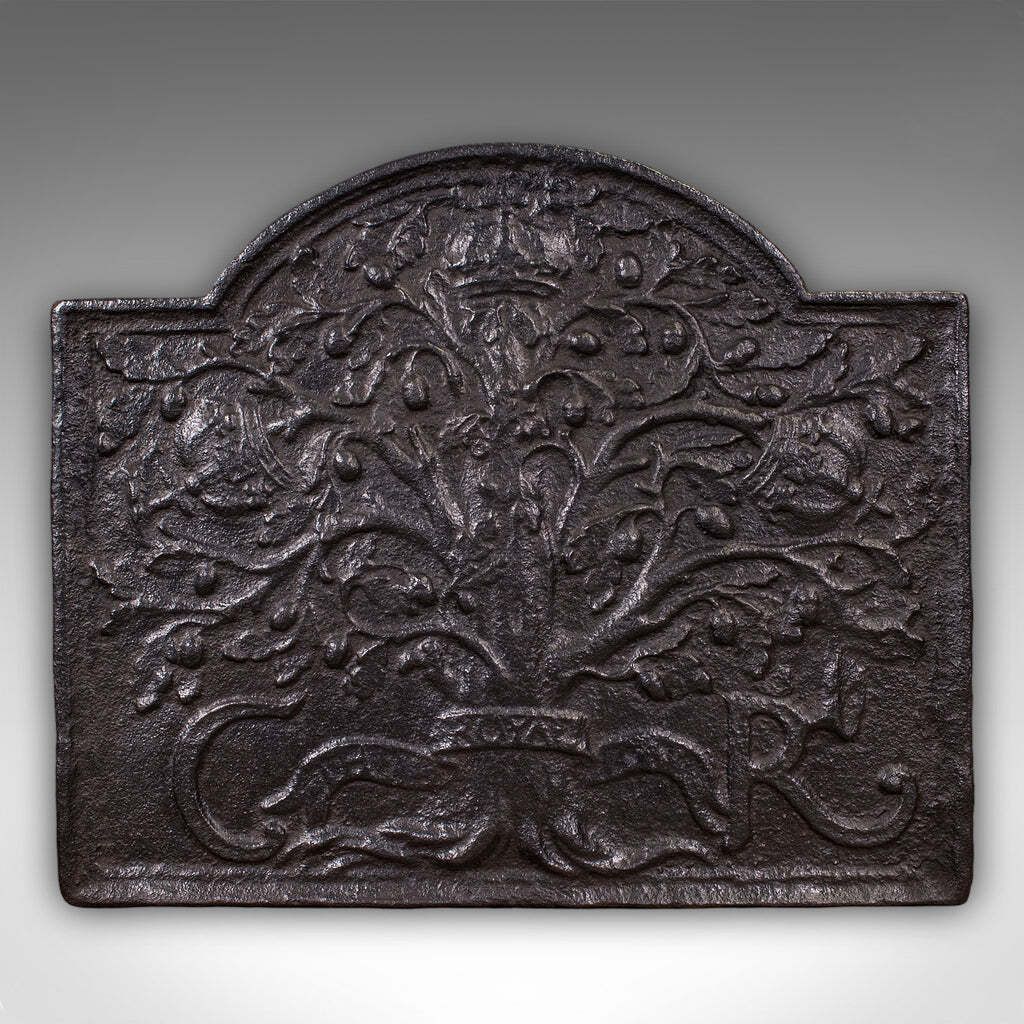 Heavy Antique Public House Fire Back, English Hearth Reflector, Georgian, C.1800. photo furniture
