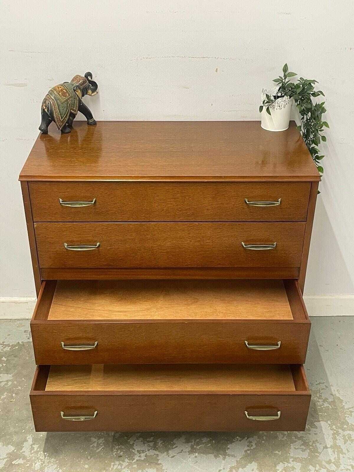 295.0 Mid Century Modern Chest Of Drawers 4 Drawer Bedroom Storage Cabinet photo