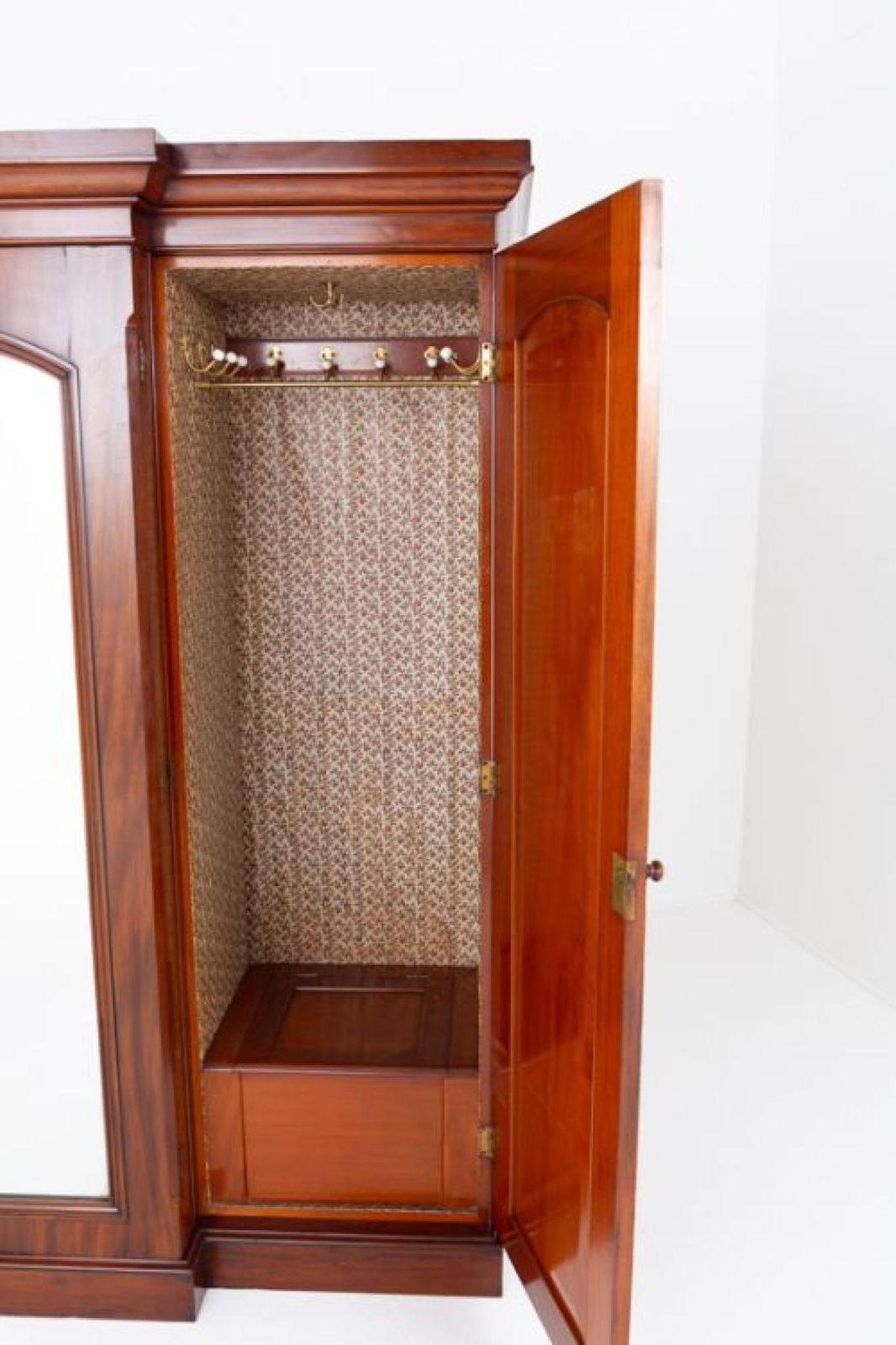 Victorian Gentlemans Wardrobe Mahogany Closet Period Antique 1860. photo for sale