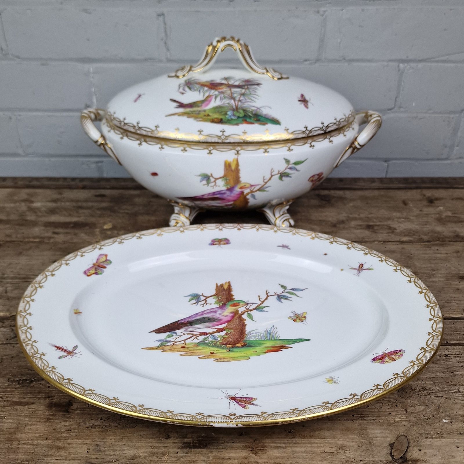 Antique Porcelain Soup Tureen By Coalport Or Coalbrookdale   English Circa 1830 photo furniture