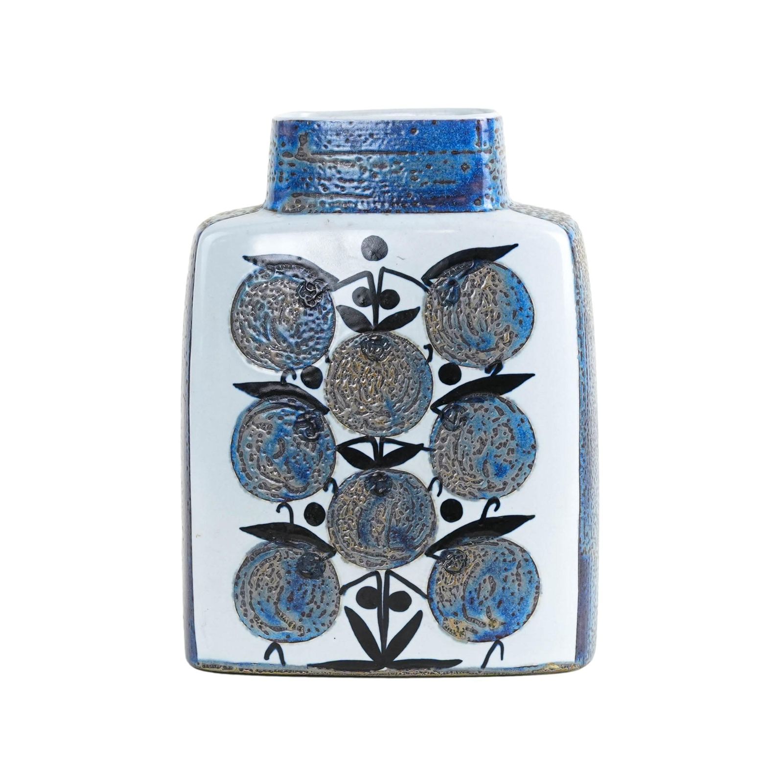 Vase en céramique, design danois, années 1960, fabriqué par Aluminia