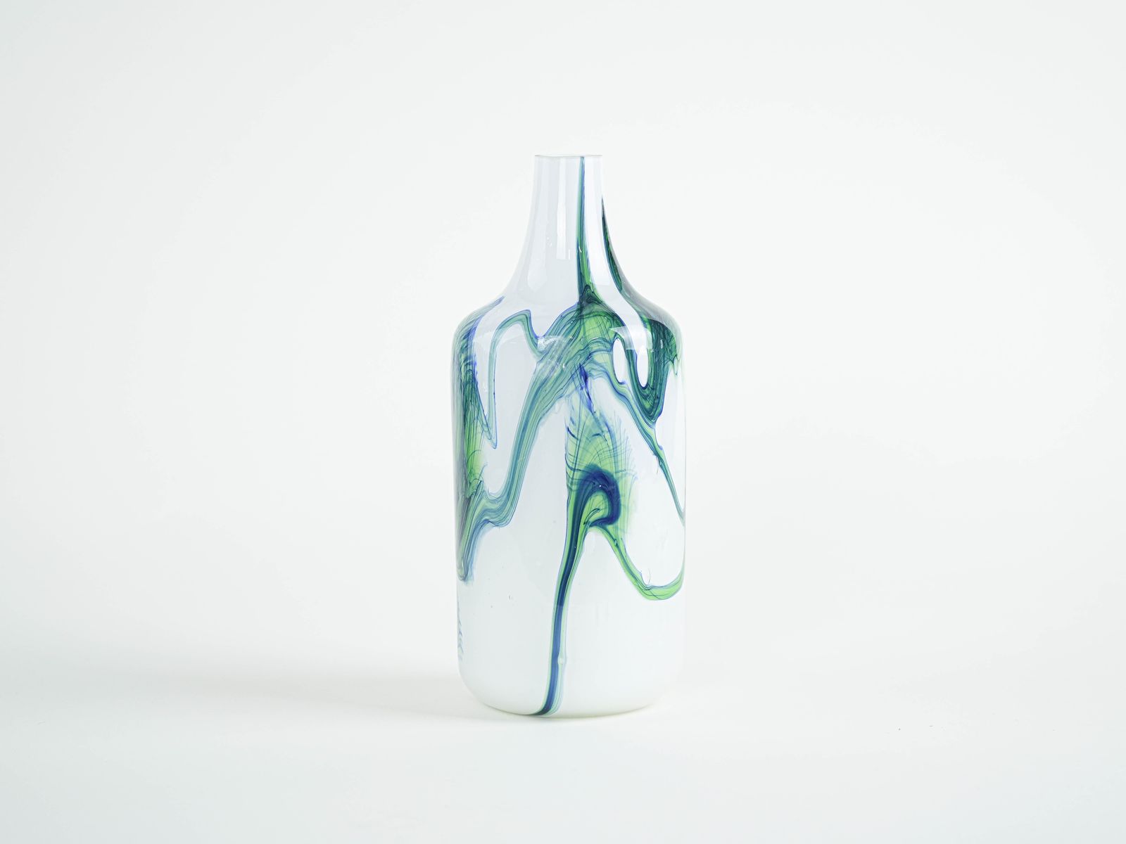 Glazen vaas, Deens design, jaren 1970, gemaakt in Denemarken photo furniture