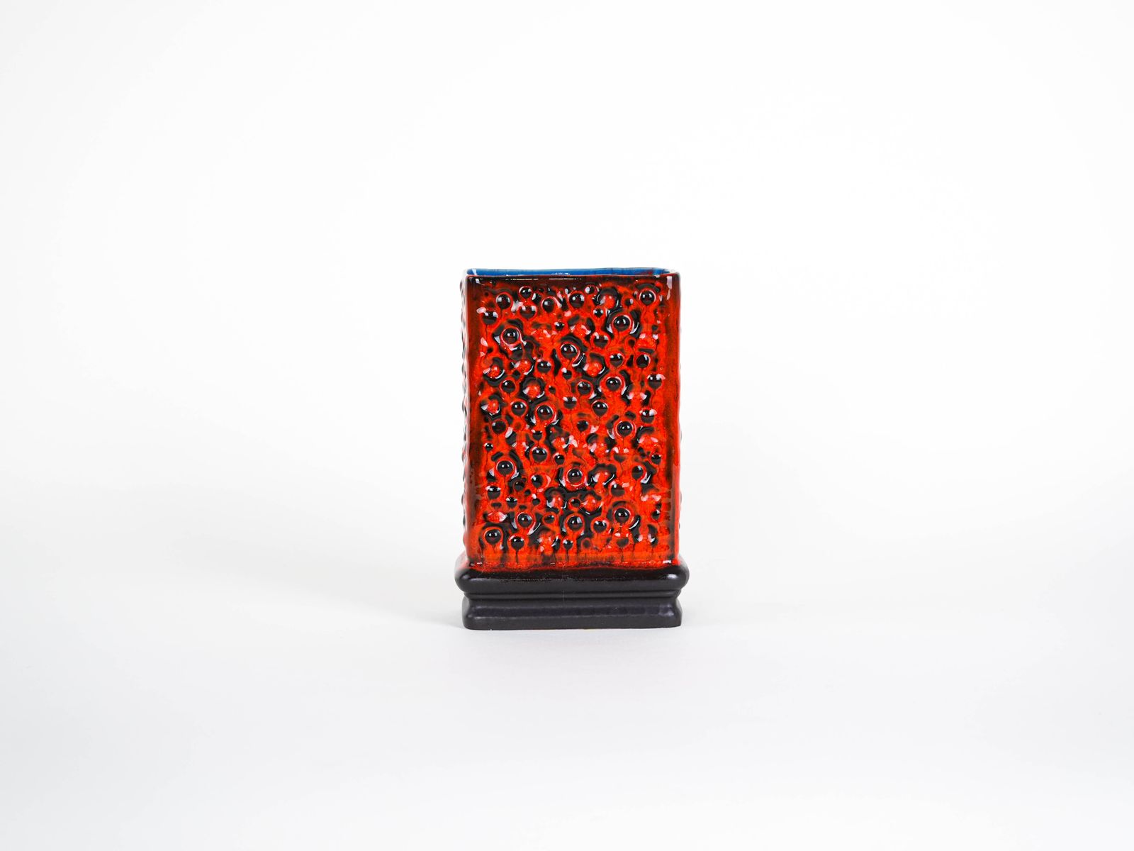 Vase en céramique, Fat Lava, design allemand, années 1960, fabriqué en Allemagne de l'Ouest photo furniture