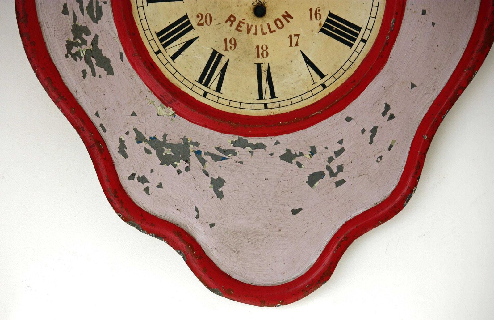 Chocolat Revillon Wall Clock   58cm Vintage Bar French Advertising Metal Art Deco Antique Clock Toleware Clock Off The Wall Clocks photo 195.0
