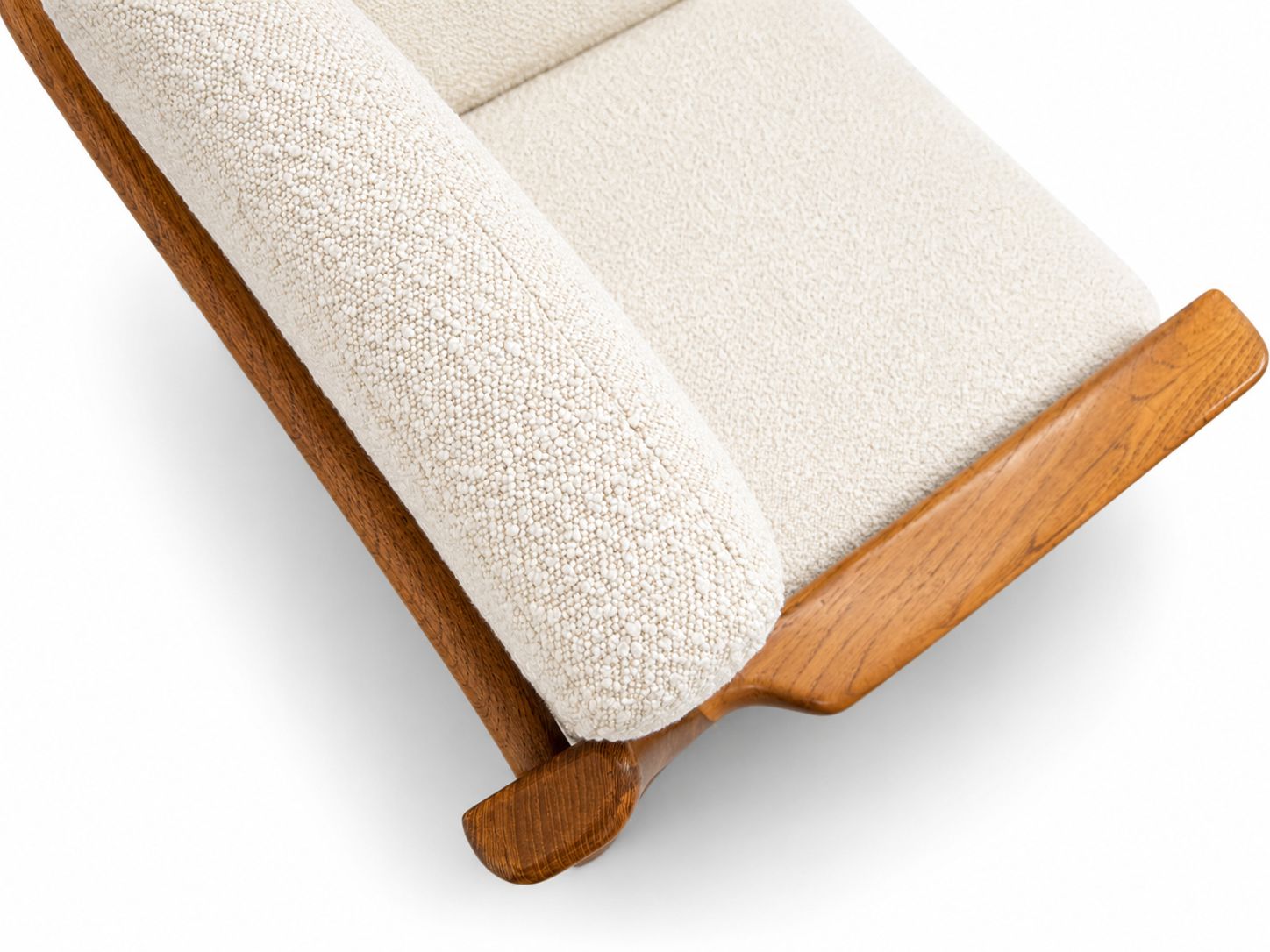 Juul Kristensen For Golstrup Two Seater Sofa In Ivory Boucle photo for sale
