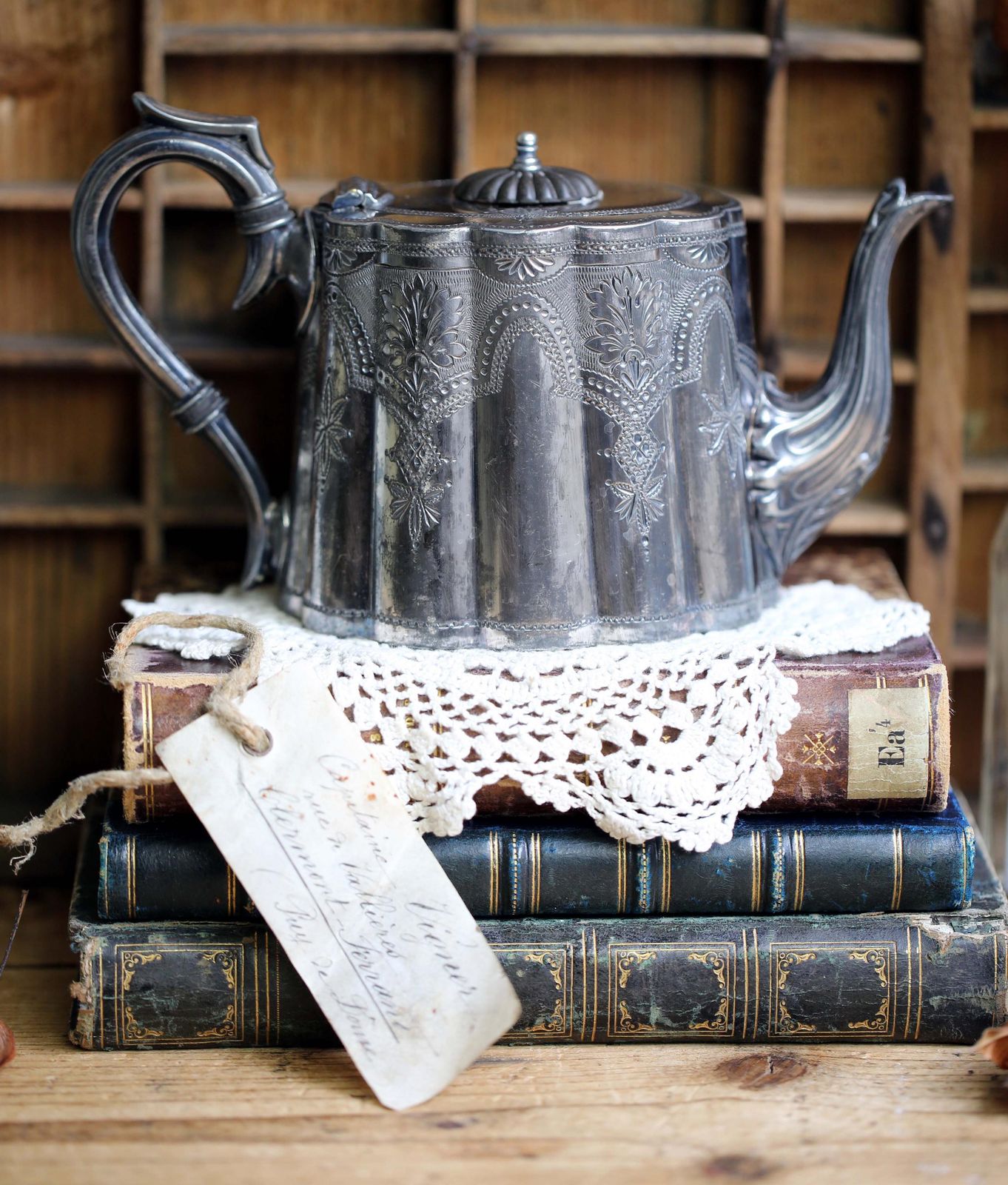 Small Antique Aesthetic Era Teapot Engraved Ornate Silver Plate Tea Pot Aesthetic Movement photo Home Decor