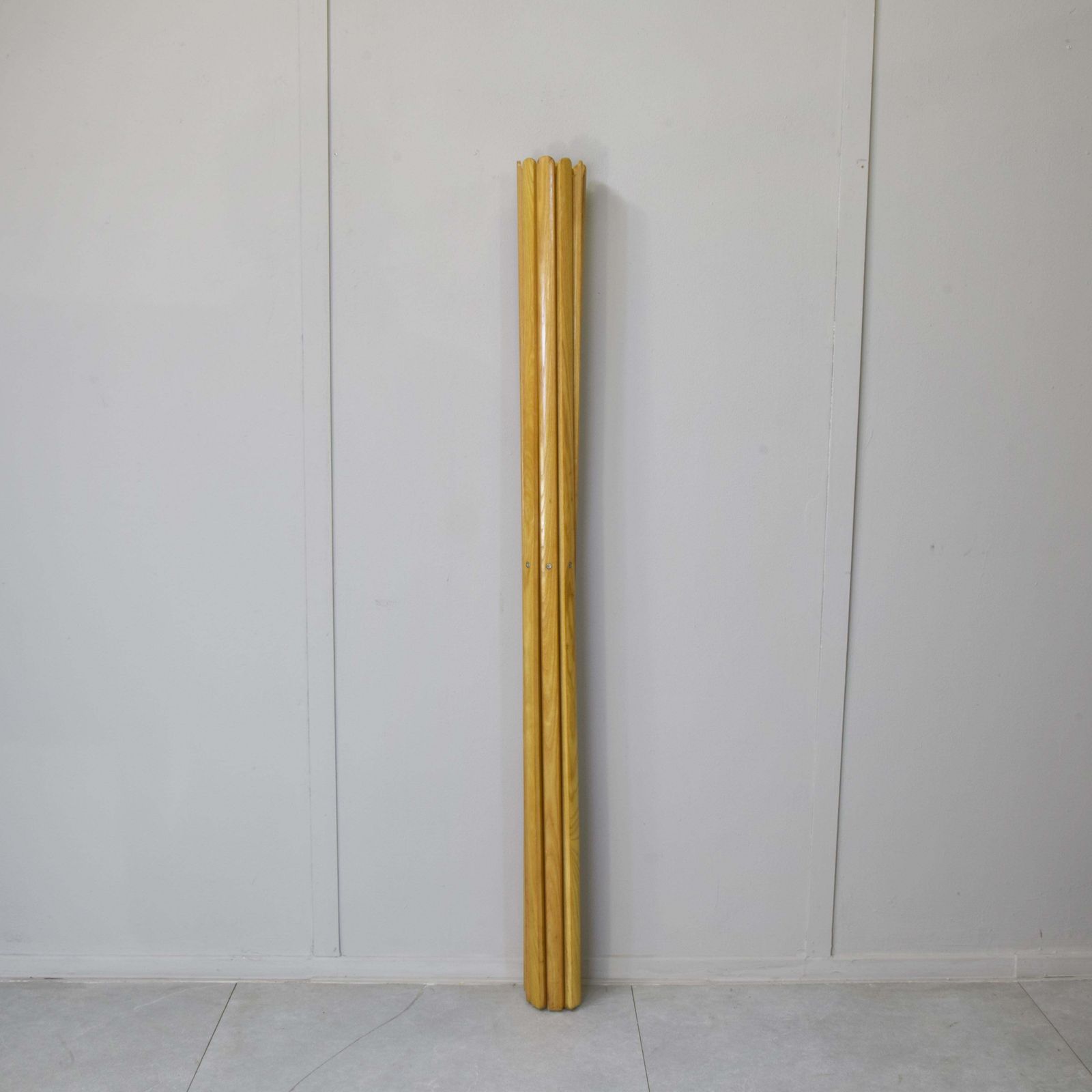 Mid Century Modern Coat Rack By Zanotta Maple Wood Italy 1974 photo vintage