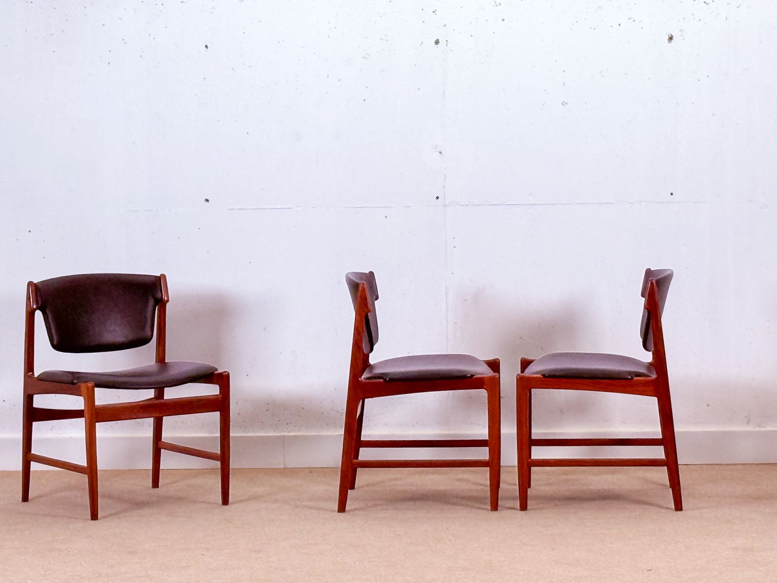 Set Of Four Danish Mid Century Teak Dining Chairs By Kofod Larsen For G Plan photo furniture