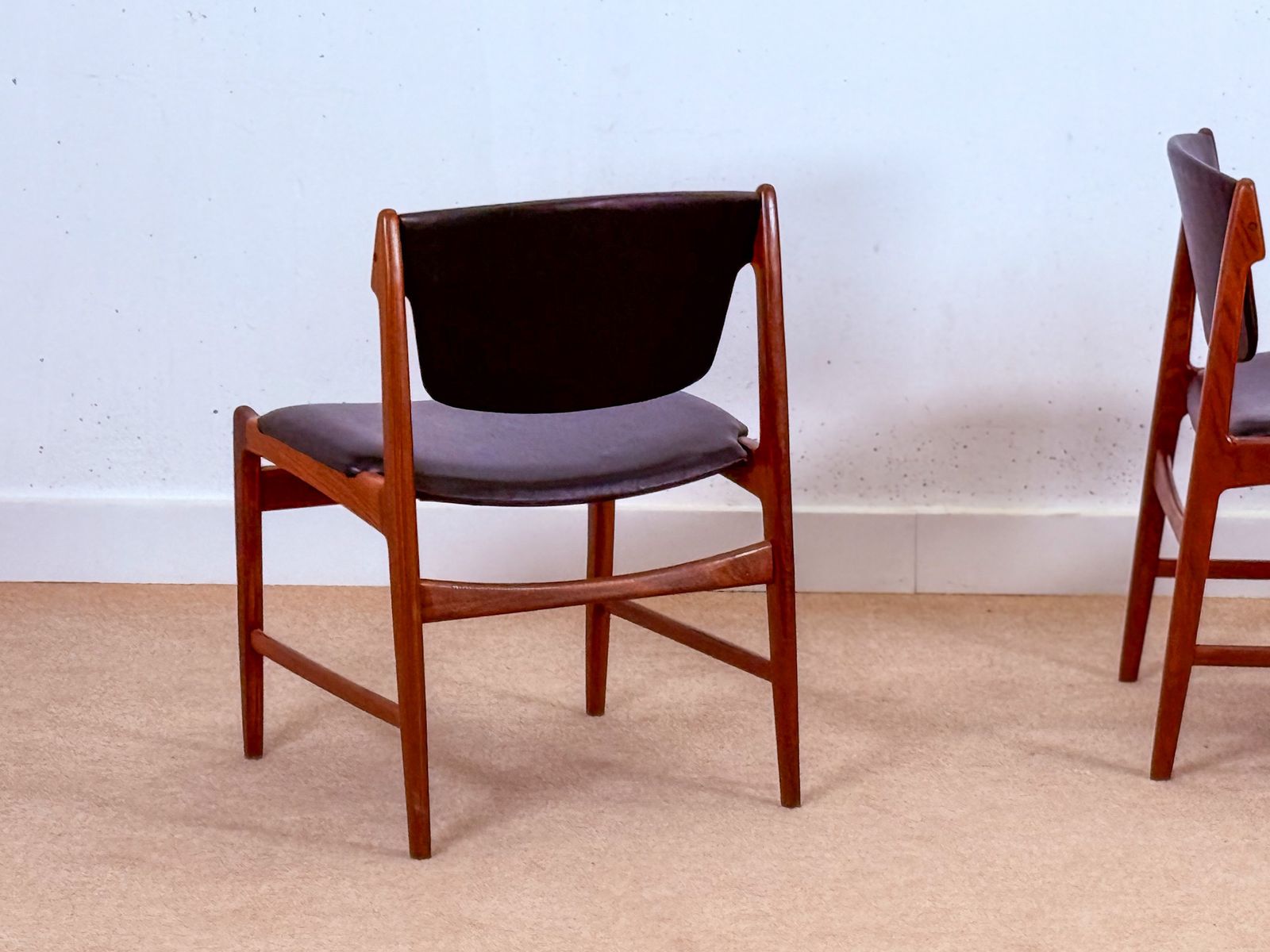 Furniture Set Of Four Danish Mid Century Teak Dining Chairs By Kofod Larsen For G Plan photo