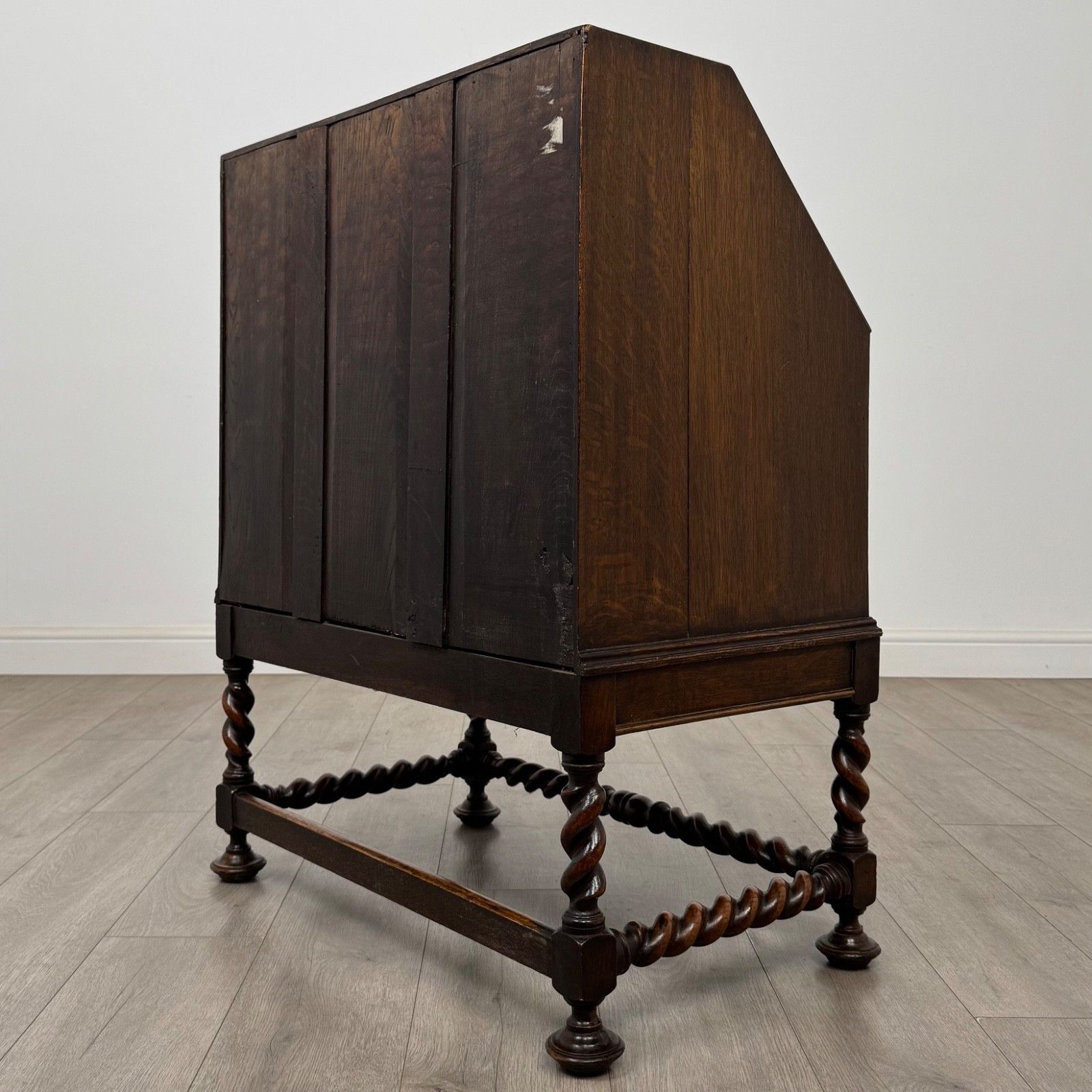 Antique 20th Century Jacobean Style Bureau In Oak ( Af 5772 ) photo buy