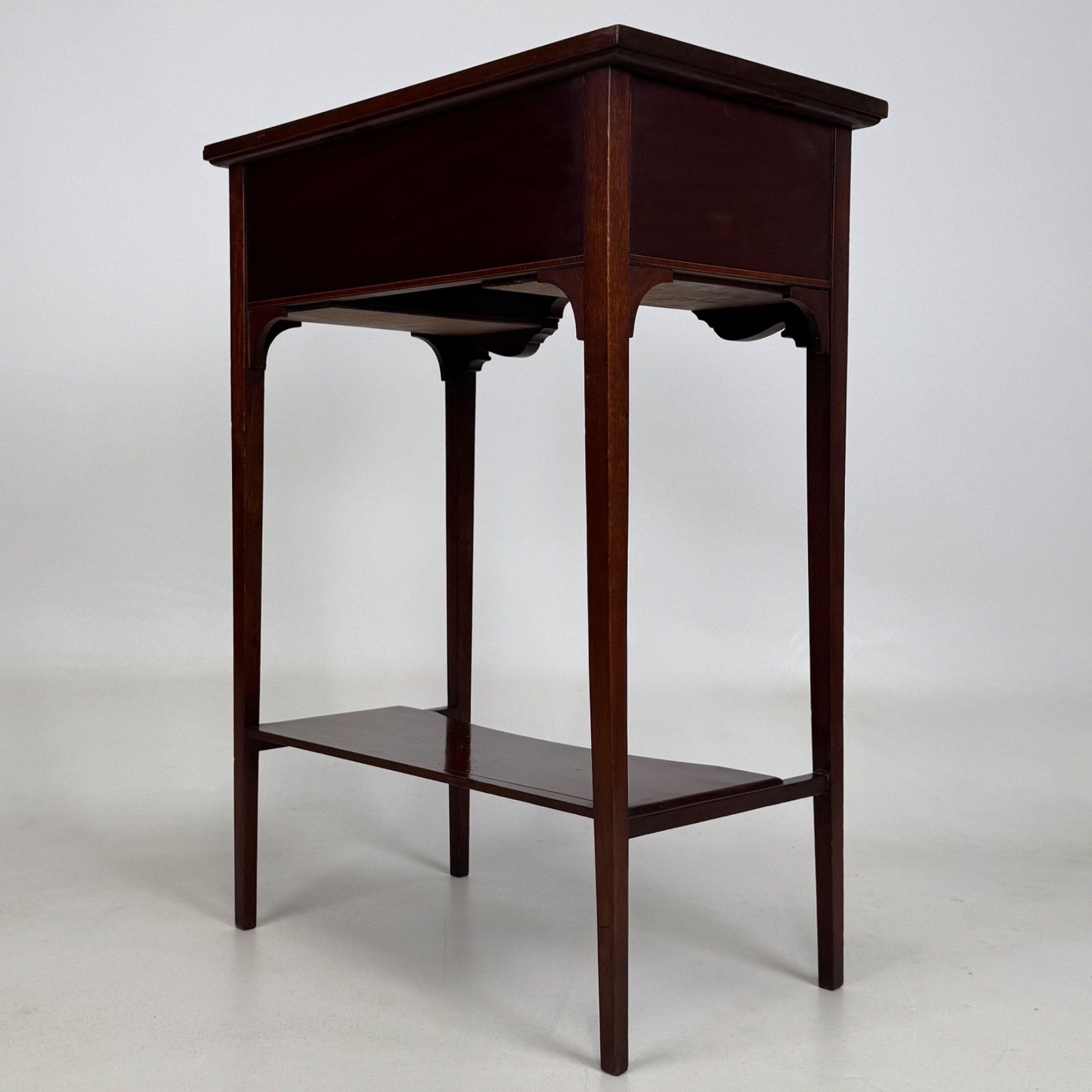 Antique 20th Century Edwardian Side Table In Mahogany ( Af 5789 ) photo vinterior