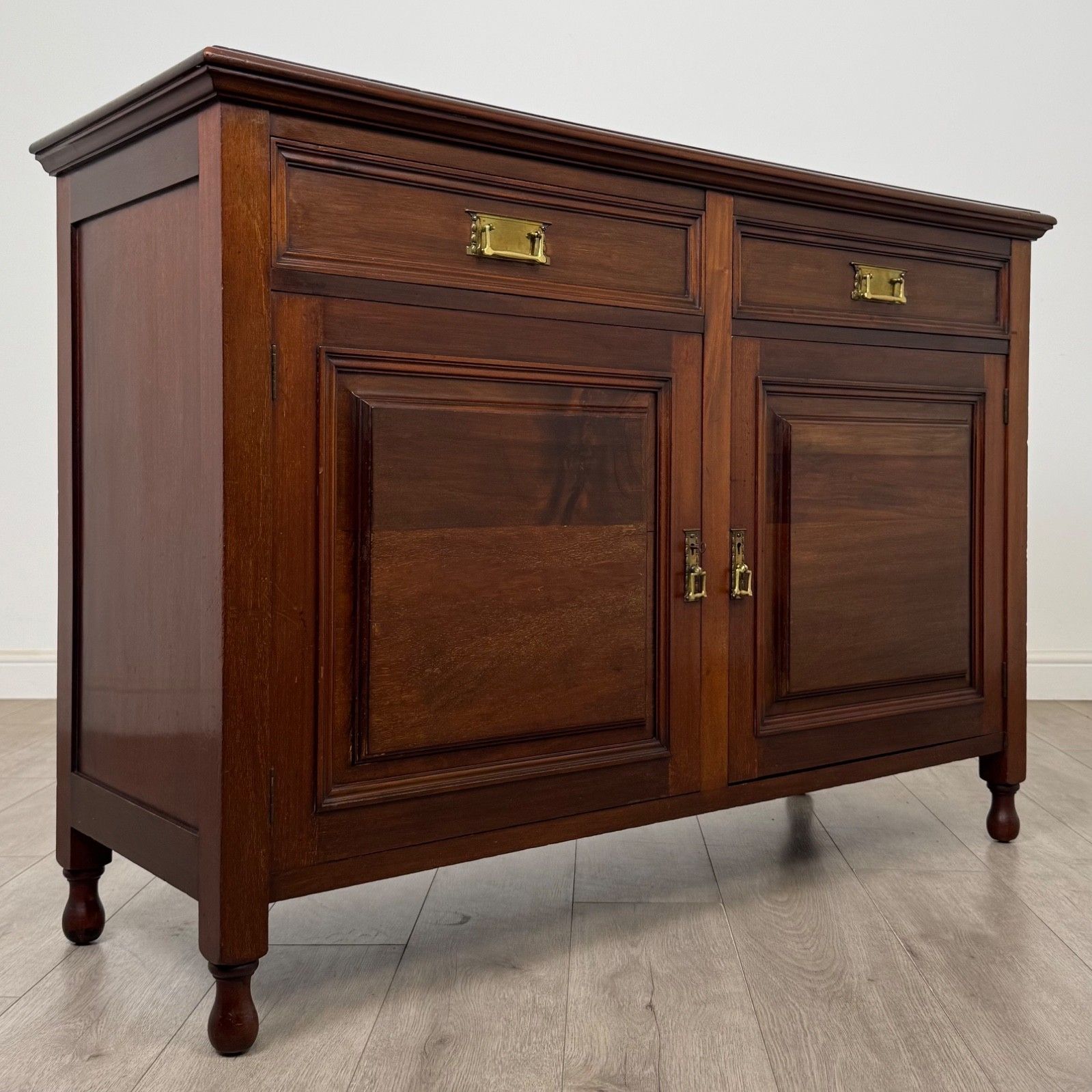 photo furniture Antique 20th Century Edwardian Sideboard In Mahogany ( Af 5796 )