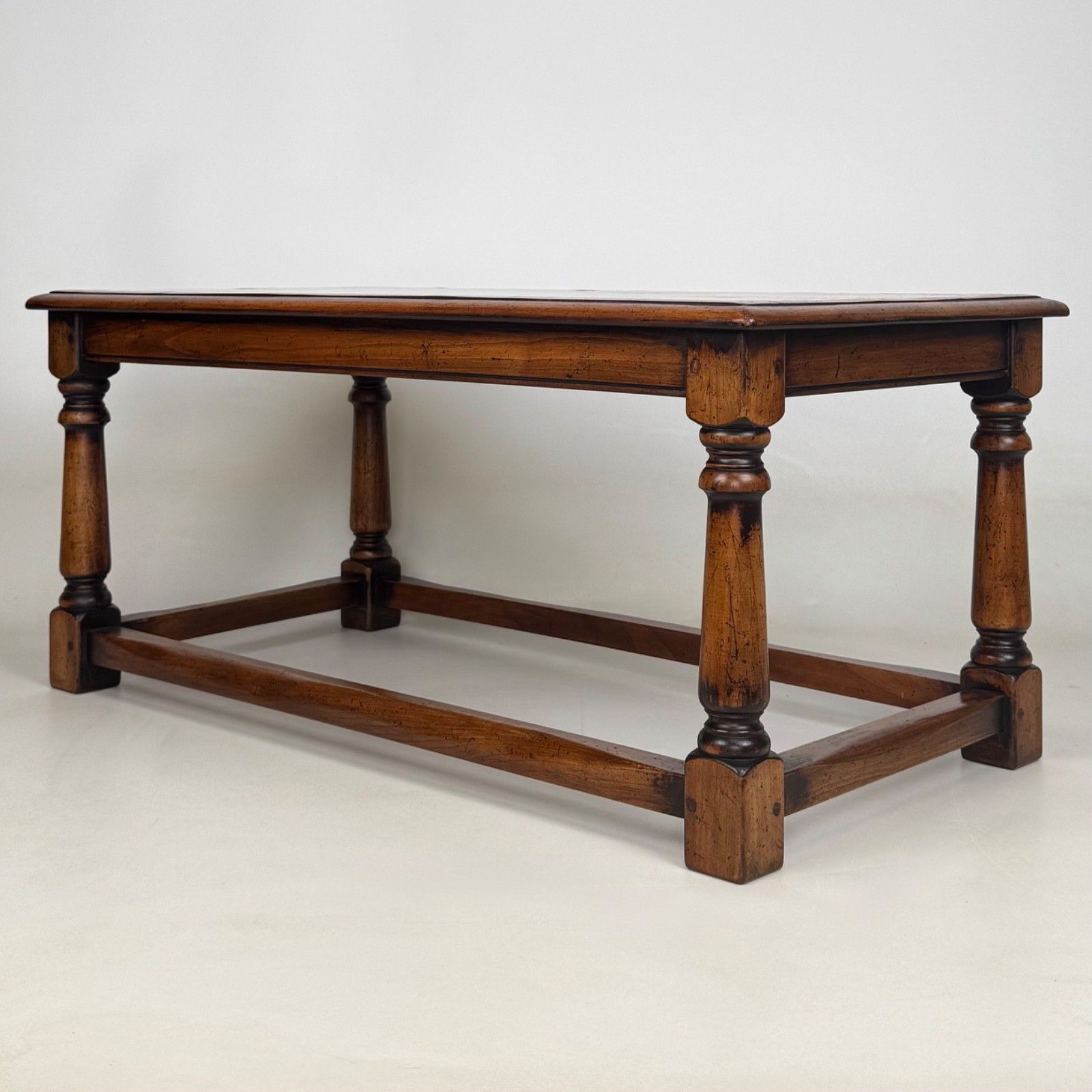 Antique 20th Century Good Quality Coffee Table In Elm ( Af 5793 ) photo vinterior