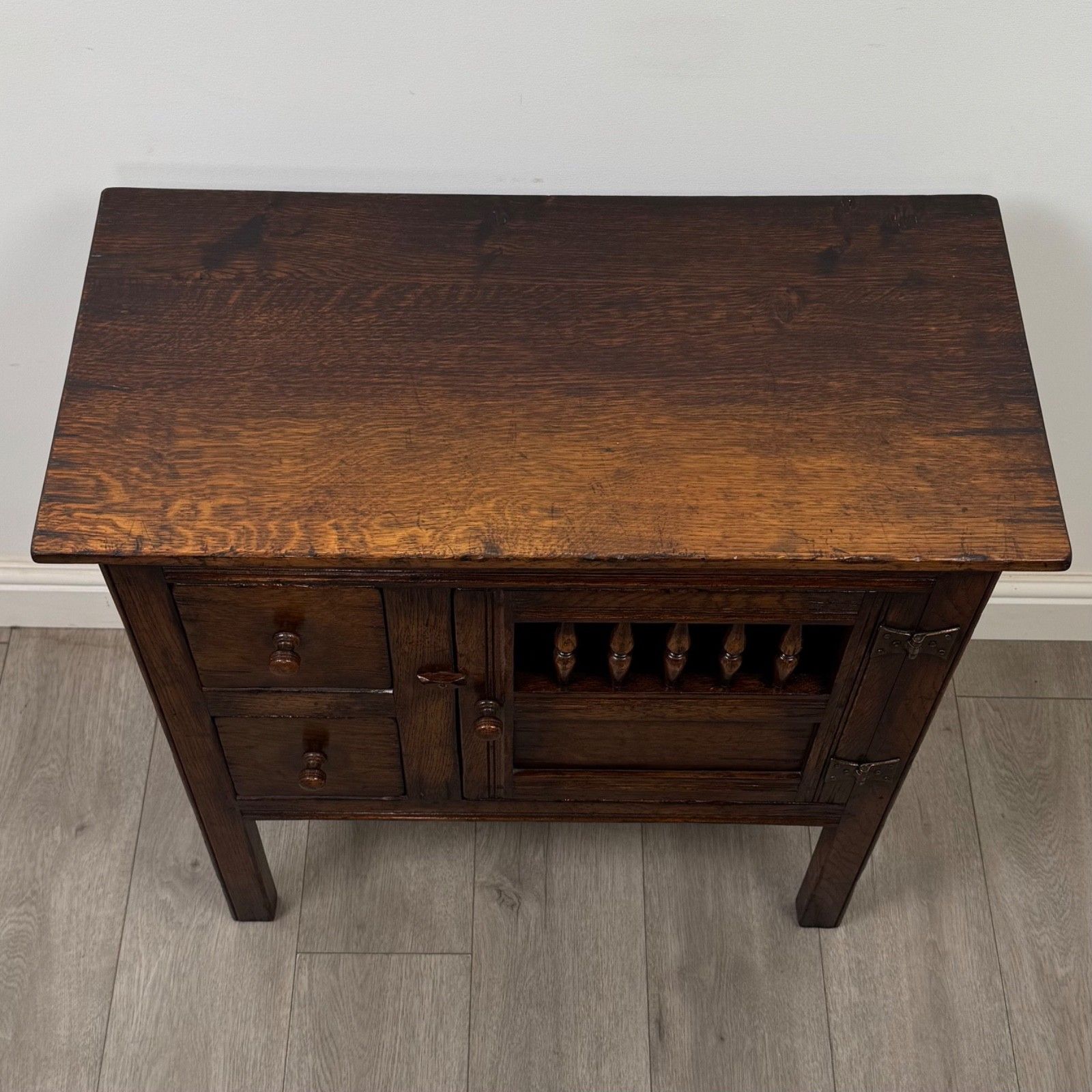 photo for sale Antique 20th Century Small Good Quality Cupboard In Oak ( Af 5758 )