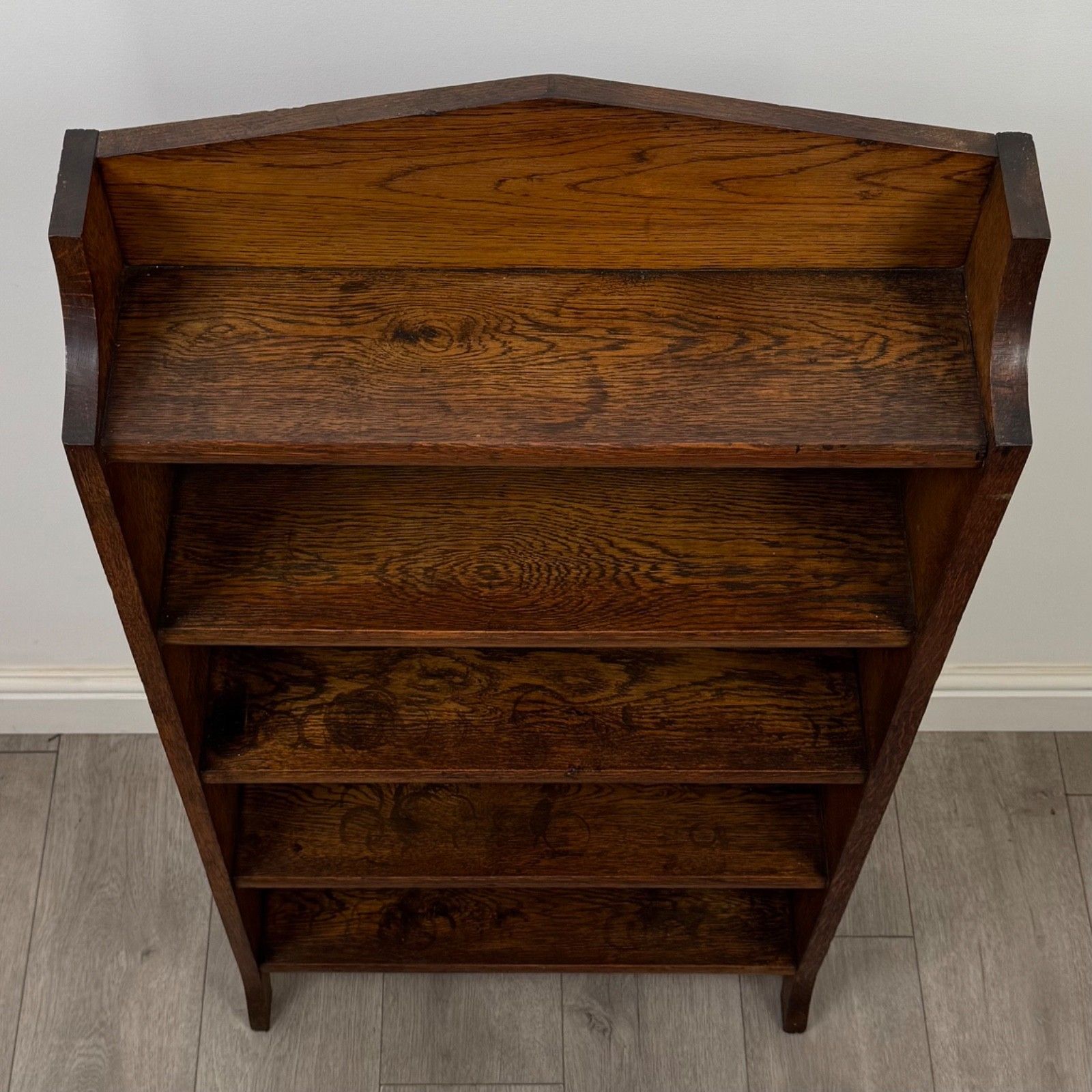 photo for sale Antique 20th Century Edwardian Open Bookcase In Oak ( Af 5782 )