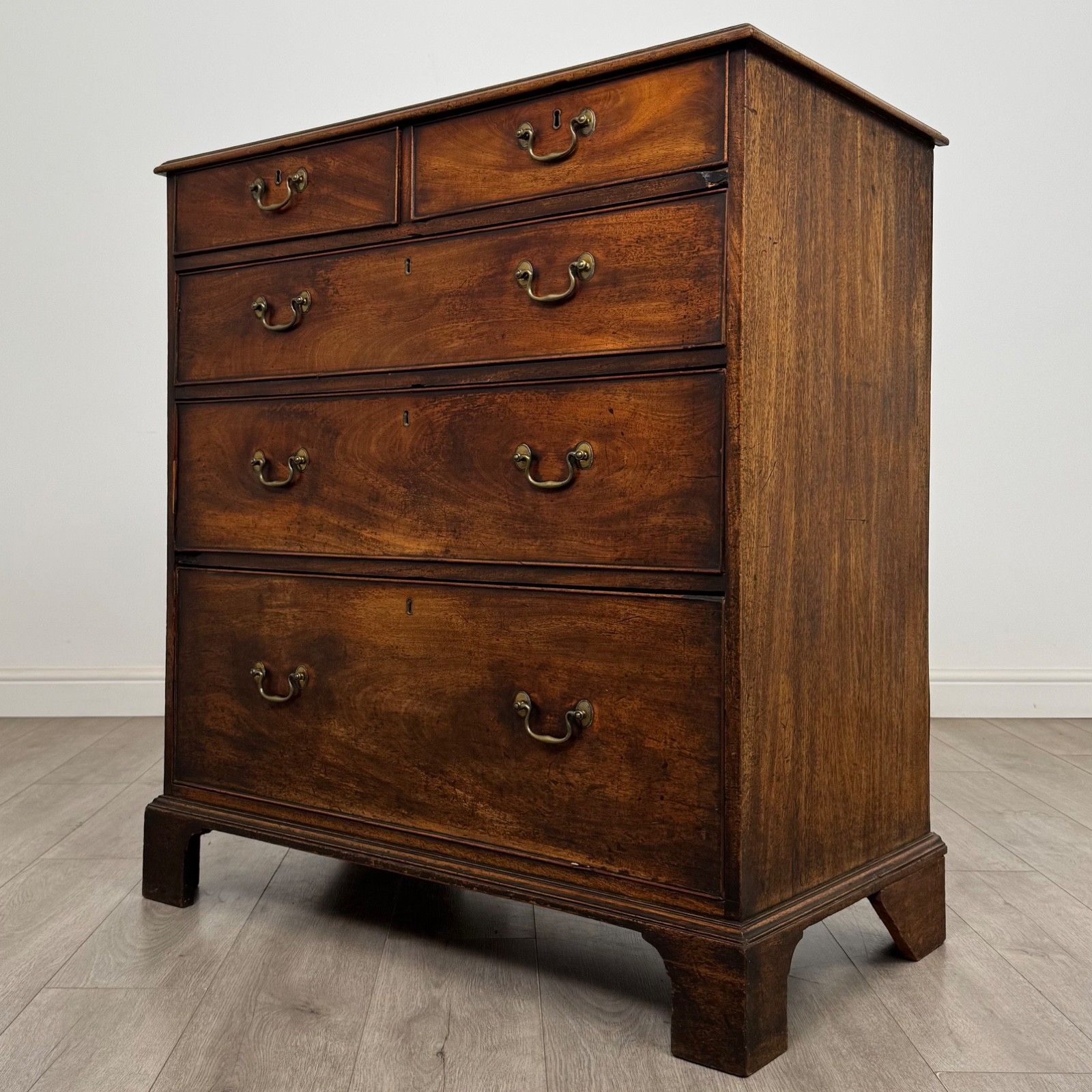 Antique 18th Century Georgian Mahogany Chest Of Drawers ( Af 5755 ) photo furniture