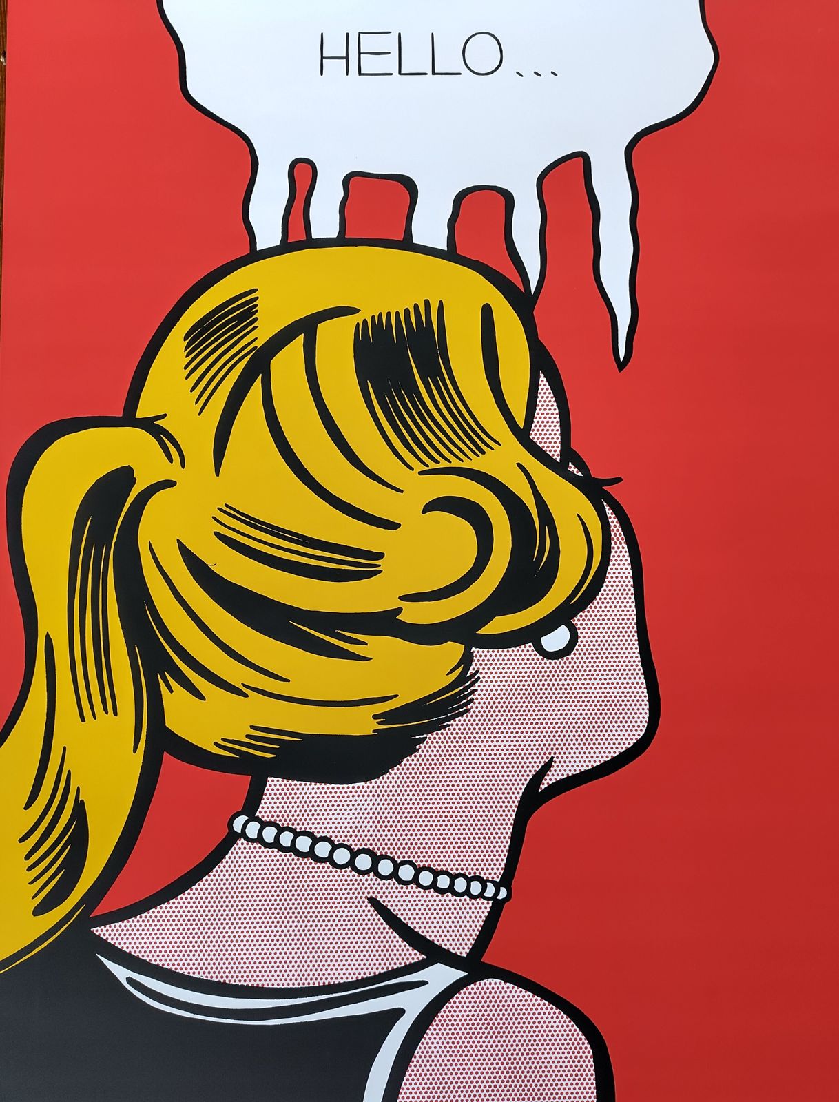Rare 1987 Original Roy Lichtenstein 'Cold Shoulder' Los Angeles County Museum Of Art Poster (First Printing) photo for sale