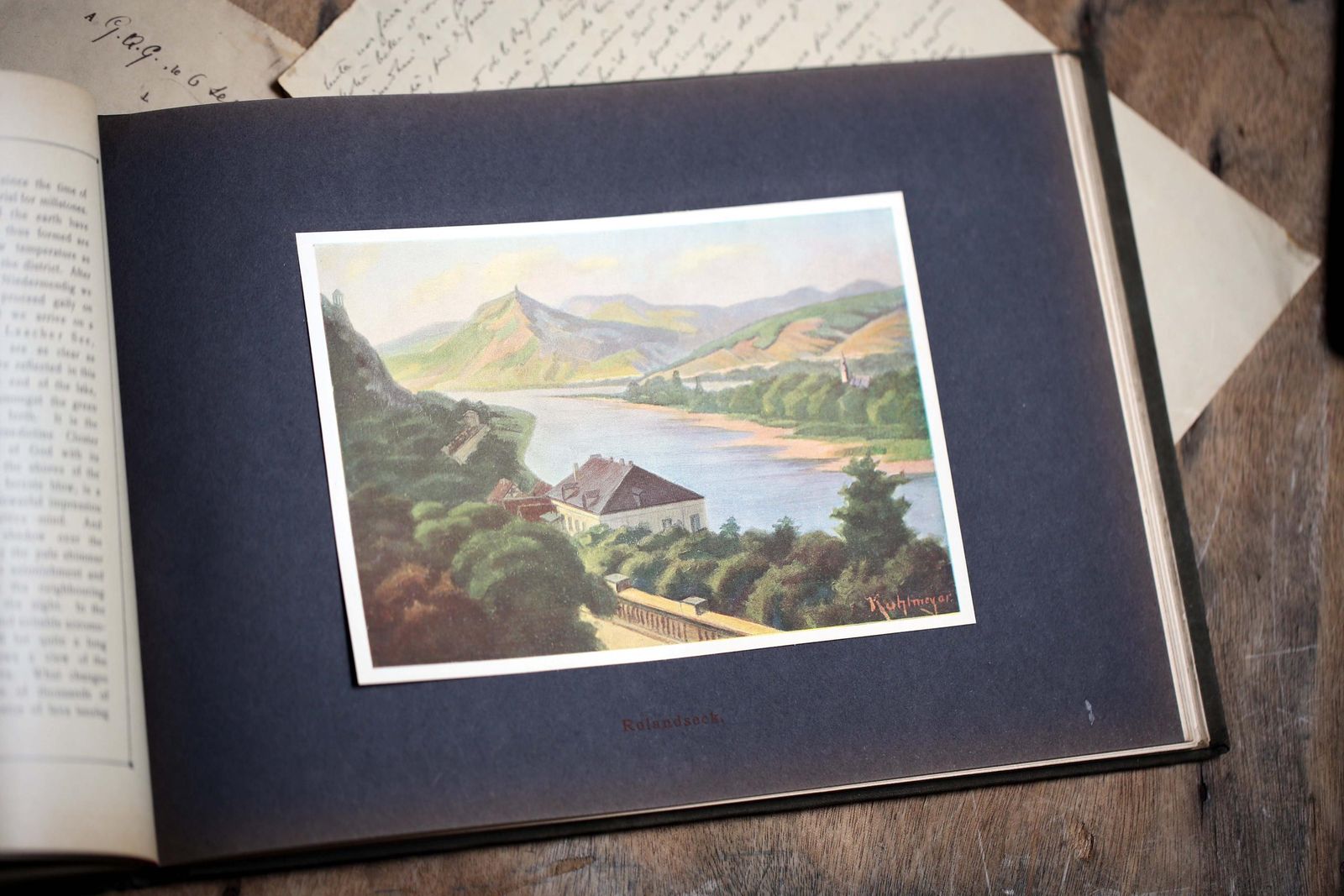 photo for sale Antique Book Rhein Album German Souvenir