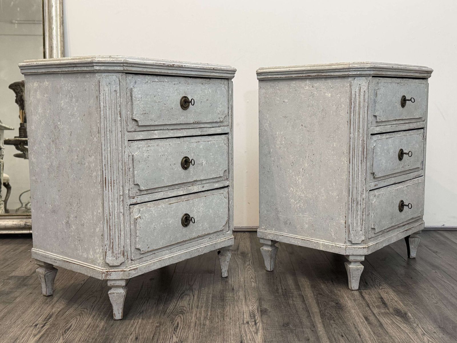 photo for sale Pair Of 19th Century Swedish Commodes