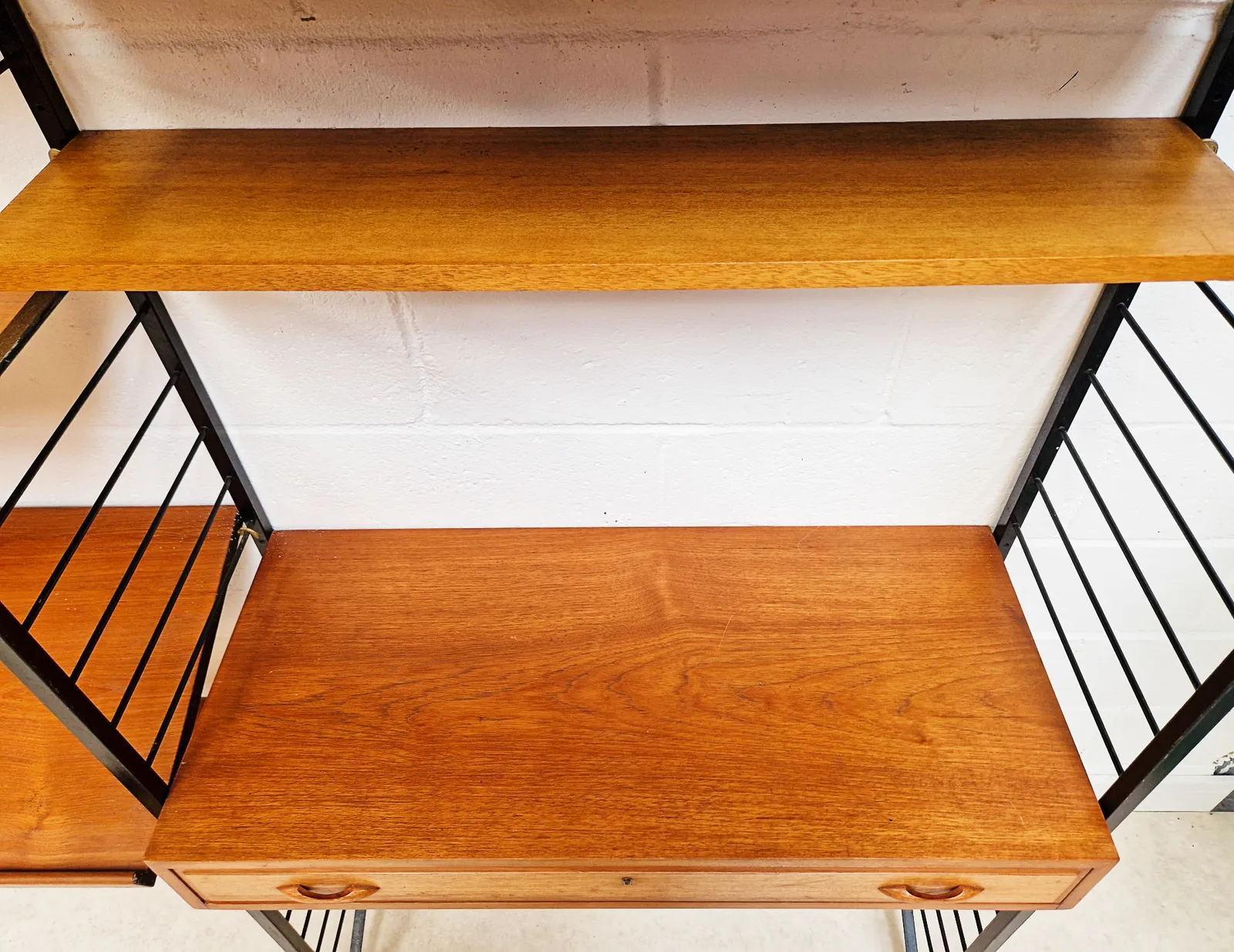 photo buy Staples Ladderax Vintage 1960s Mid Century 3 Bay Danish Design Cabinet Sideboard Shelf System Pg099