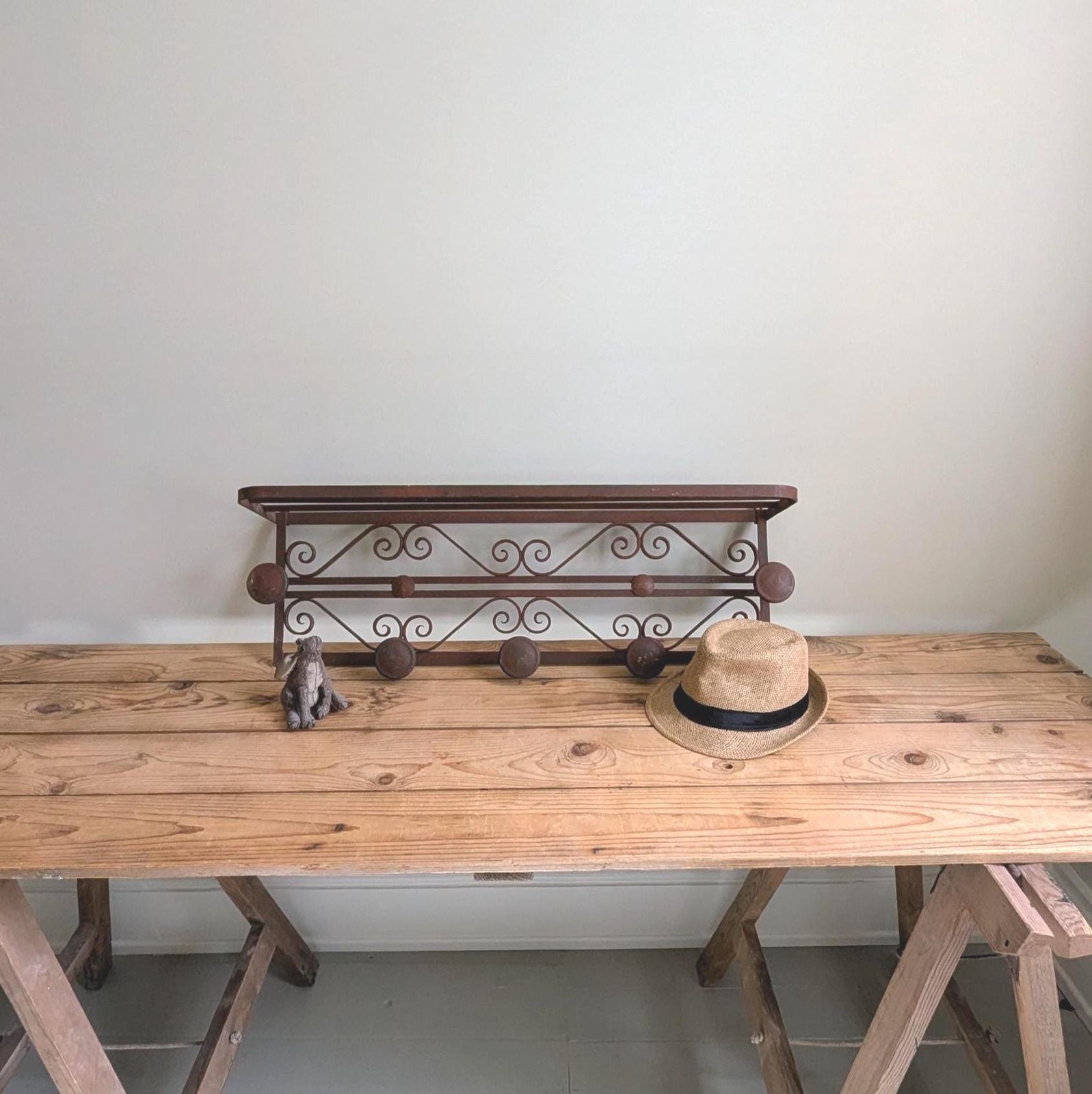 Vintage French Hat And Coat Rack C1950s photo for sale