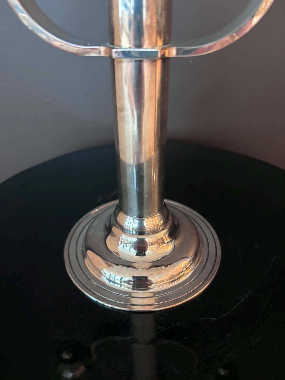 Vintage Maestri Italy Silver Plated 3 Light Candelabra, Art Deco Style Silverplate On Brass Candle Holder, Italian Table Decor photo 468.0