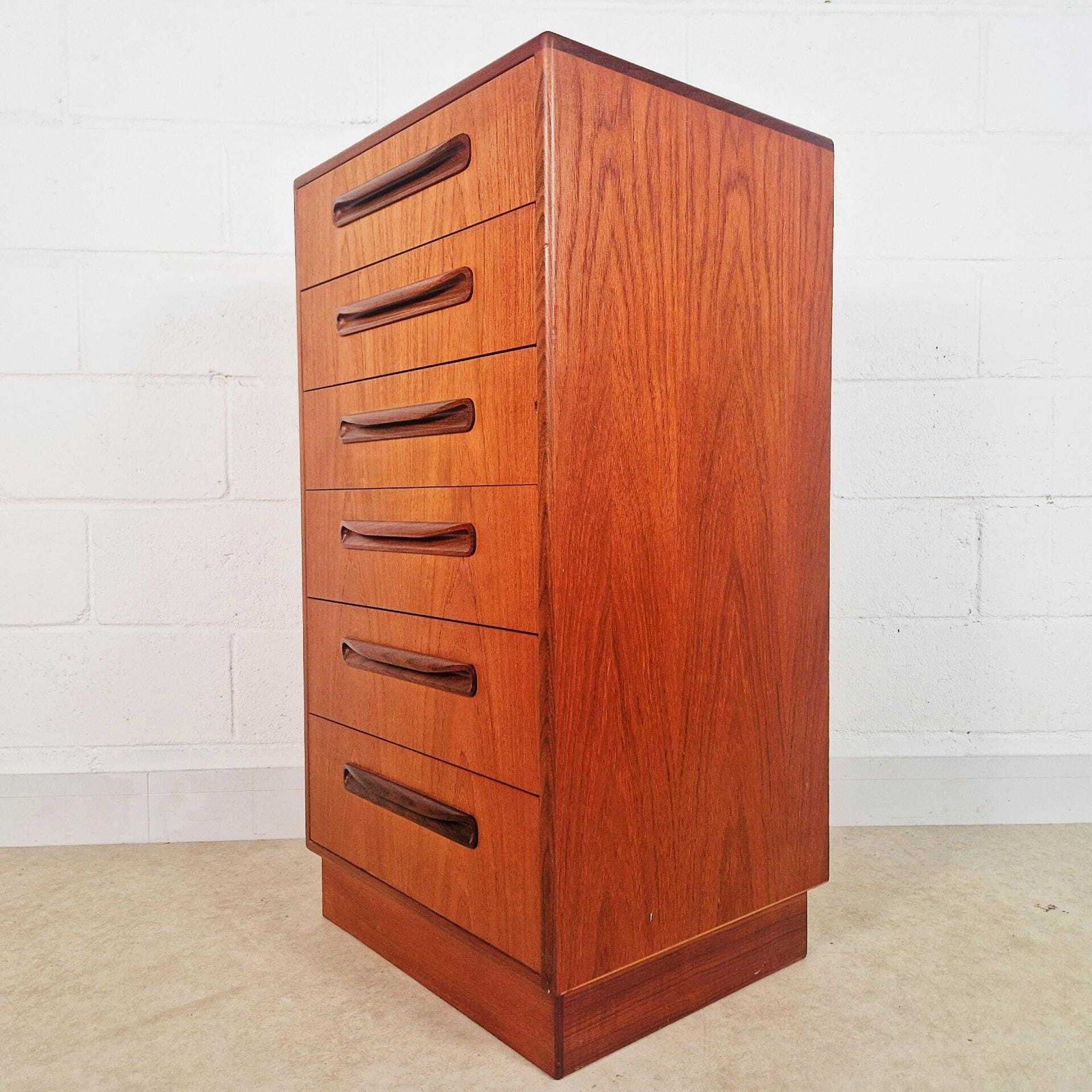 V.B Wilkins For G Plan Fresco Tallboy Chest Of Drawers & Bedside Cabinets Bedroom Set Pg193a photo buy