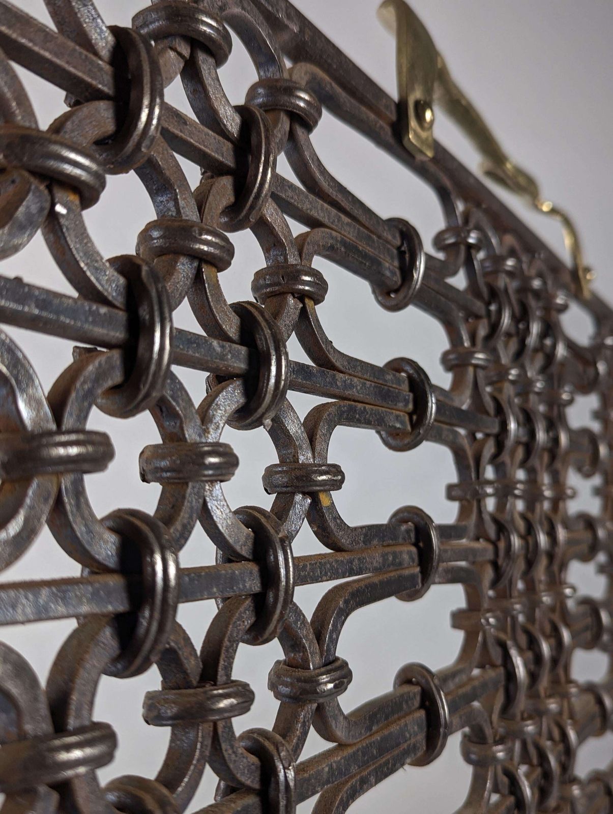Bronze And Wrought Iron Spark Flask By David Marshall, 1970s Fireplace. photo Home Fixtures