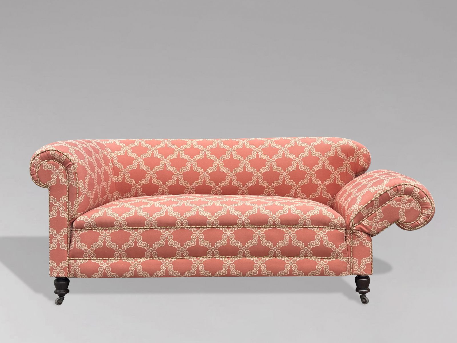 19th Century Victorian Period Upholstered Drop End Chesterfield Sofa photo buy