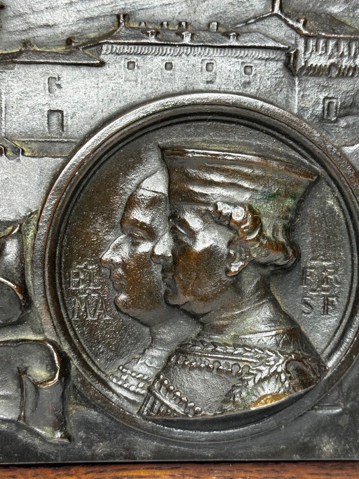 Kunst Bronzen sculptuur 19e eeuw Castello Sforzesco Milaan Sforza Visconti heraldiek photo