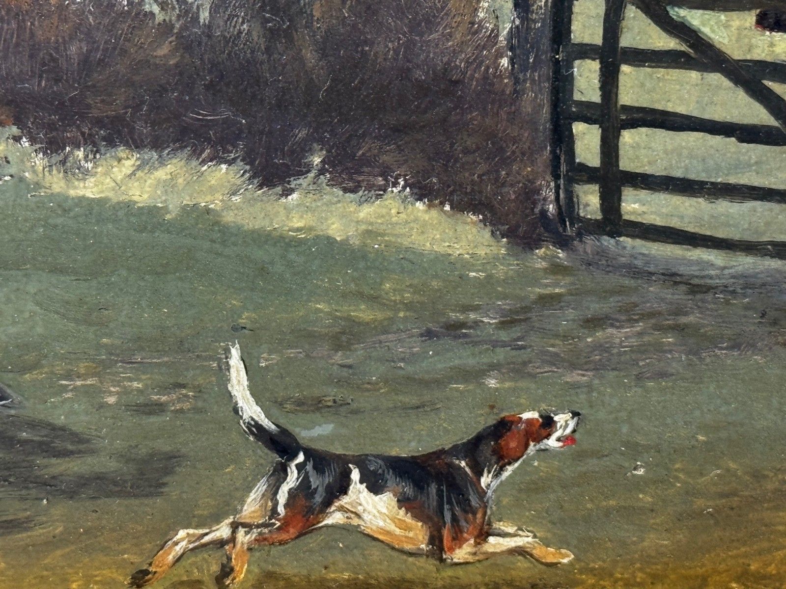 Victorian Oil Painting C1880 Full Cry (The Berkeley Hunt) By Charles Faulkner photo buy