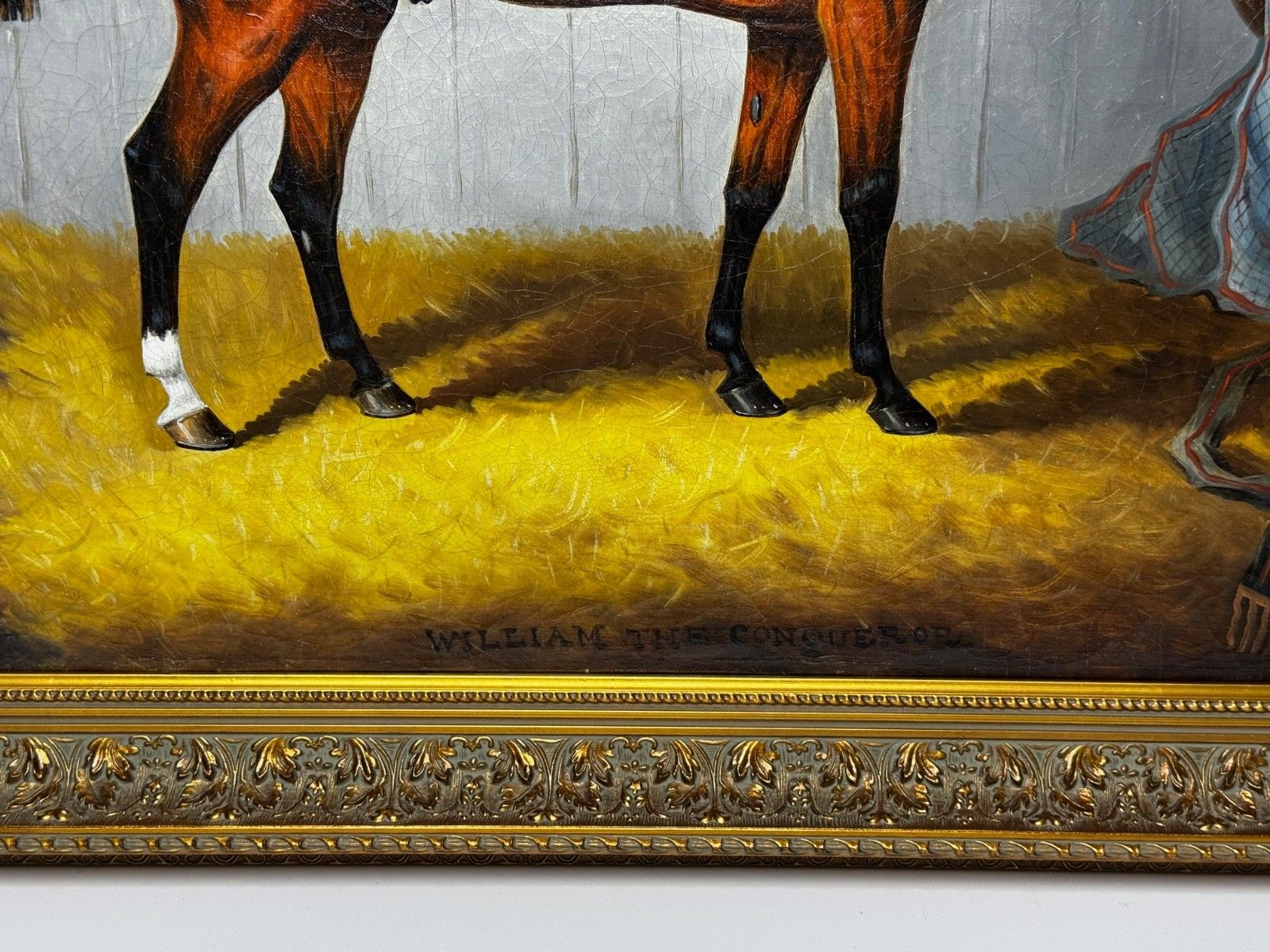 photo buy 19th Century Equine Oil Painting Horse Portrait William The Conqueror By Samuel Spode C1840
