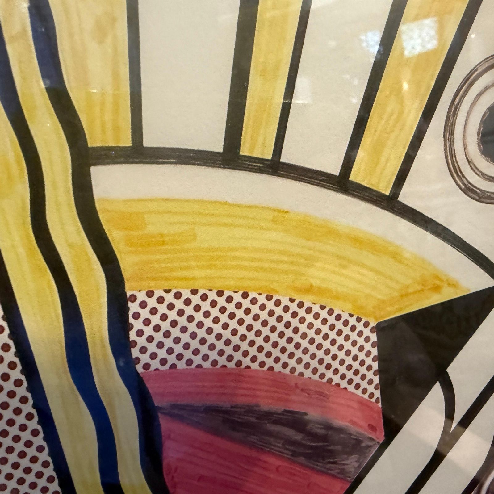 21st Century Framed Pop Art 100/150 Lithograph Modern Art By Roy Lichtenstein photo vinterior