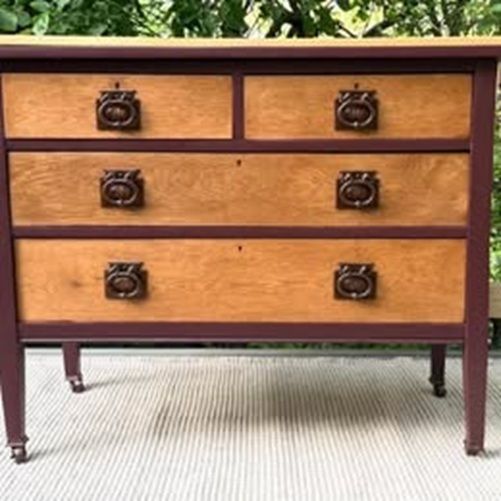 Restored Edwardian H. Chadwick & Son Chest Of Drawers Sheffield Made And Hand Built photo furniture