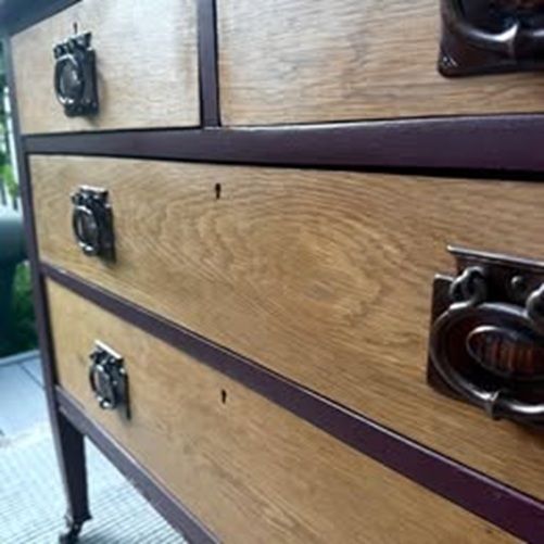 Restored Edwardian H. Chadwick & Son Chest Of Drawers Sheffield Made And Hand Built photo Furniture