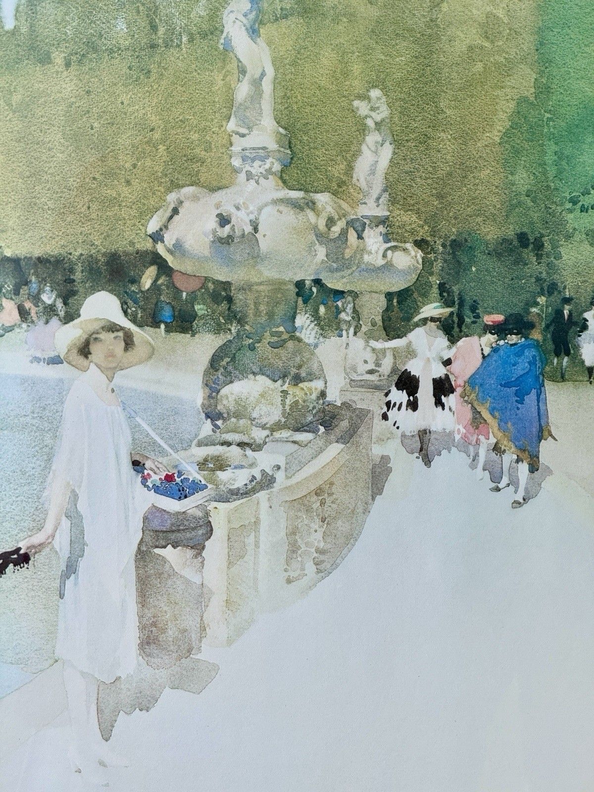 Sir William Russell Flint "A Florentine Masquerade" Limited Edition Print 76/750 photo furniture