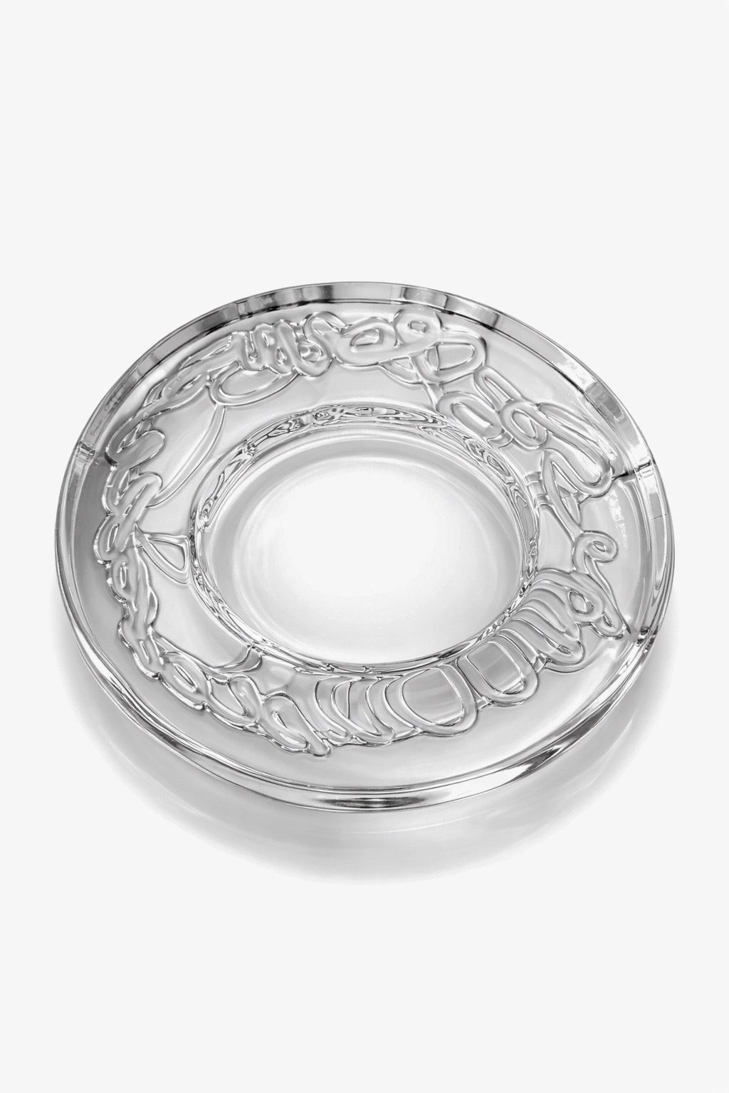 Iittala Arkipelago Kristallen Kandelaar Ontworpen Door Timo Sarpaneva, jaren 1980