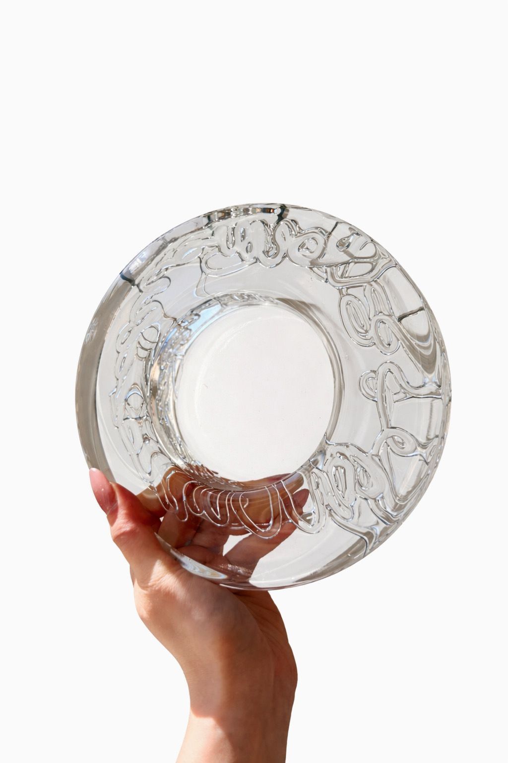 Iittala Arkipelago Kristallen Kandelaar Ontworpen Door Timo Sarpaneva, jaren 1980 photo Woonaccessoires
