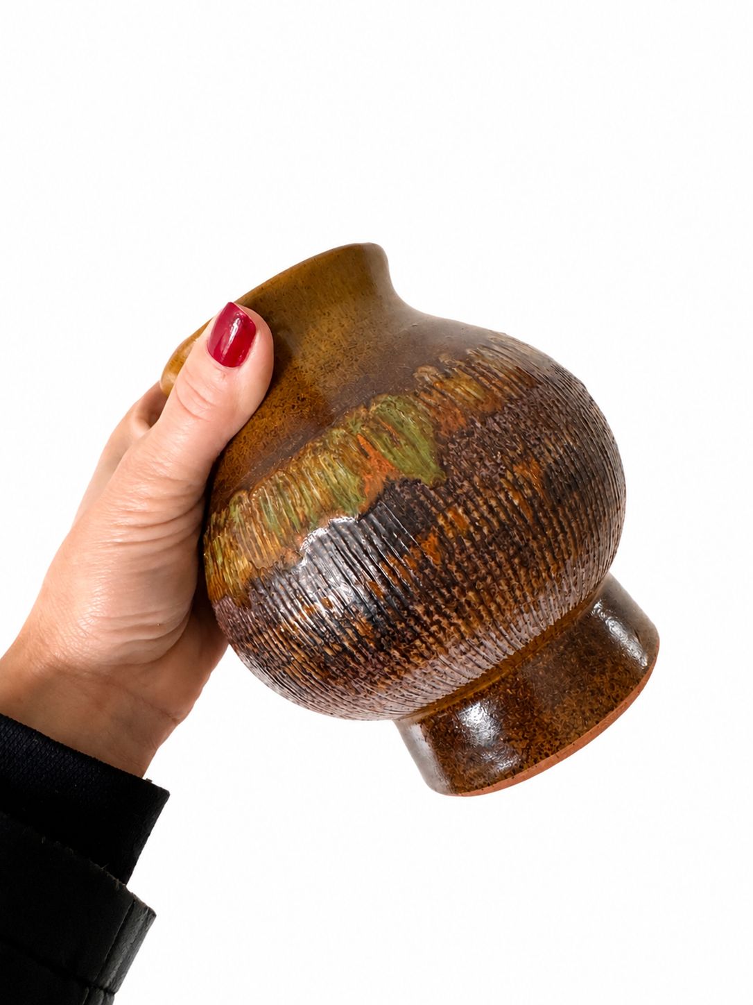 Mid-Century Modern vaas uit de jaren 1970 van Tilgmans, Zweden photo Woonaccessoires