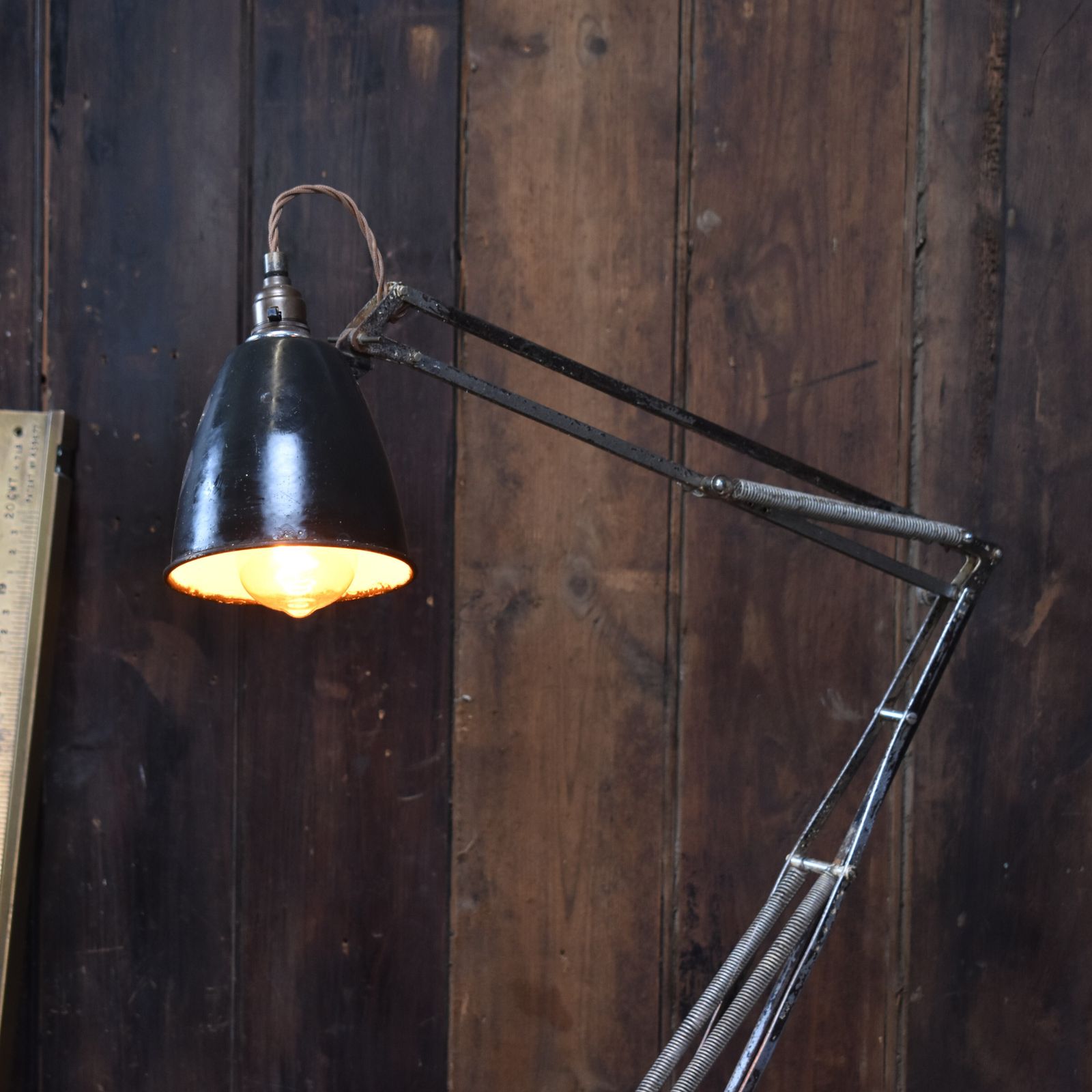 Antique Rare 1930s Model 1208 George Carwardine 4 Spring Large Anglepoise Lamp photo for sale